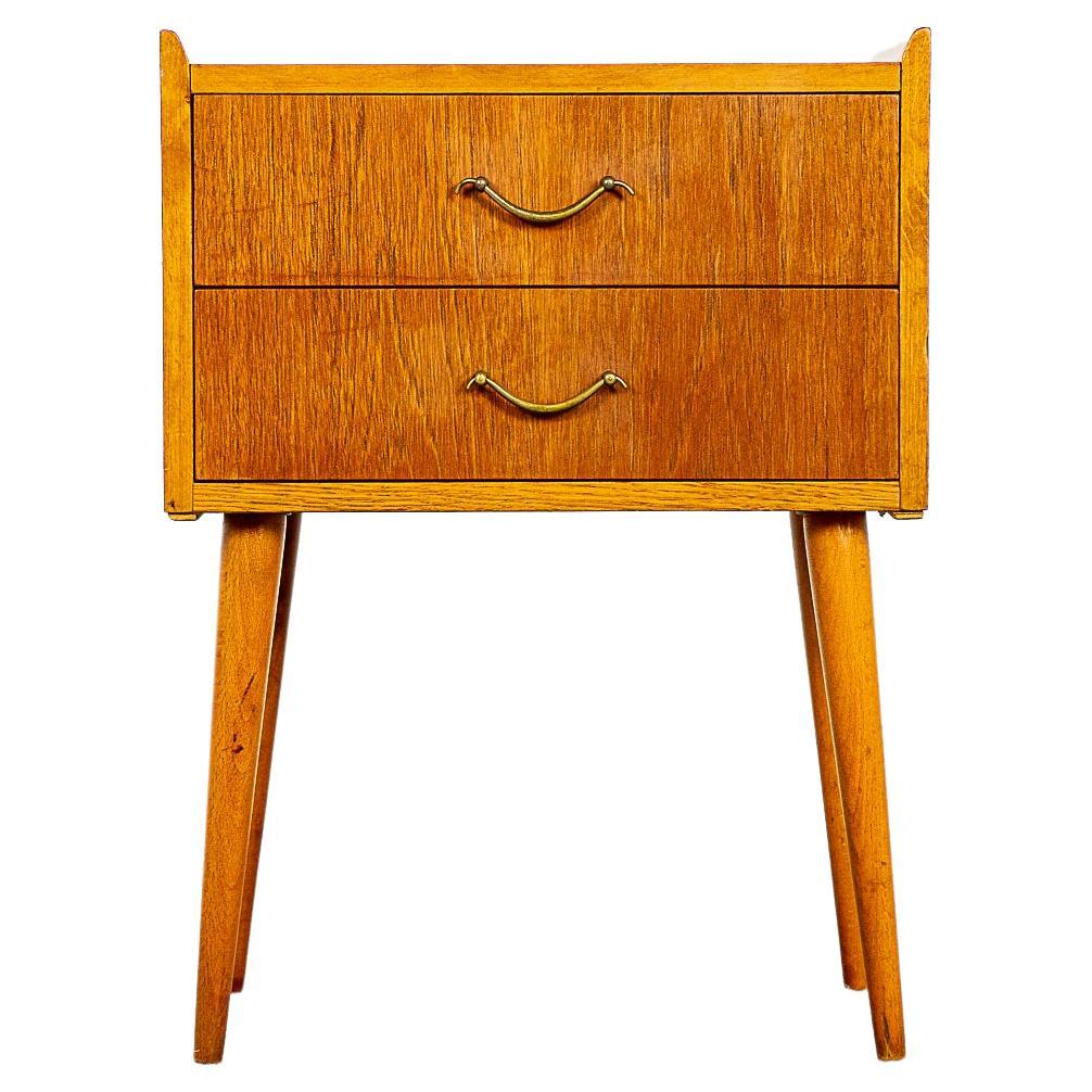 Pair of Danish Midcentury Bedside Tables Nightstands in Teak Made by