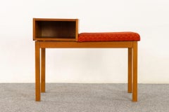 Danish Mid-Century Teak & Beech Mid-Century Bench