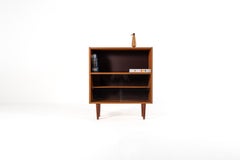 Danish Mid Century Teak Bookcase with Sliding Glass Doors, 1960s