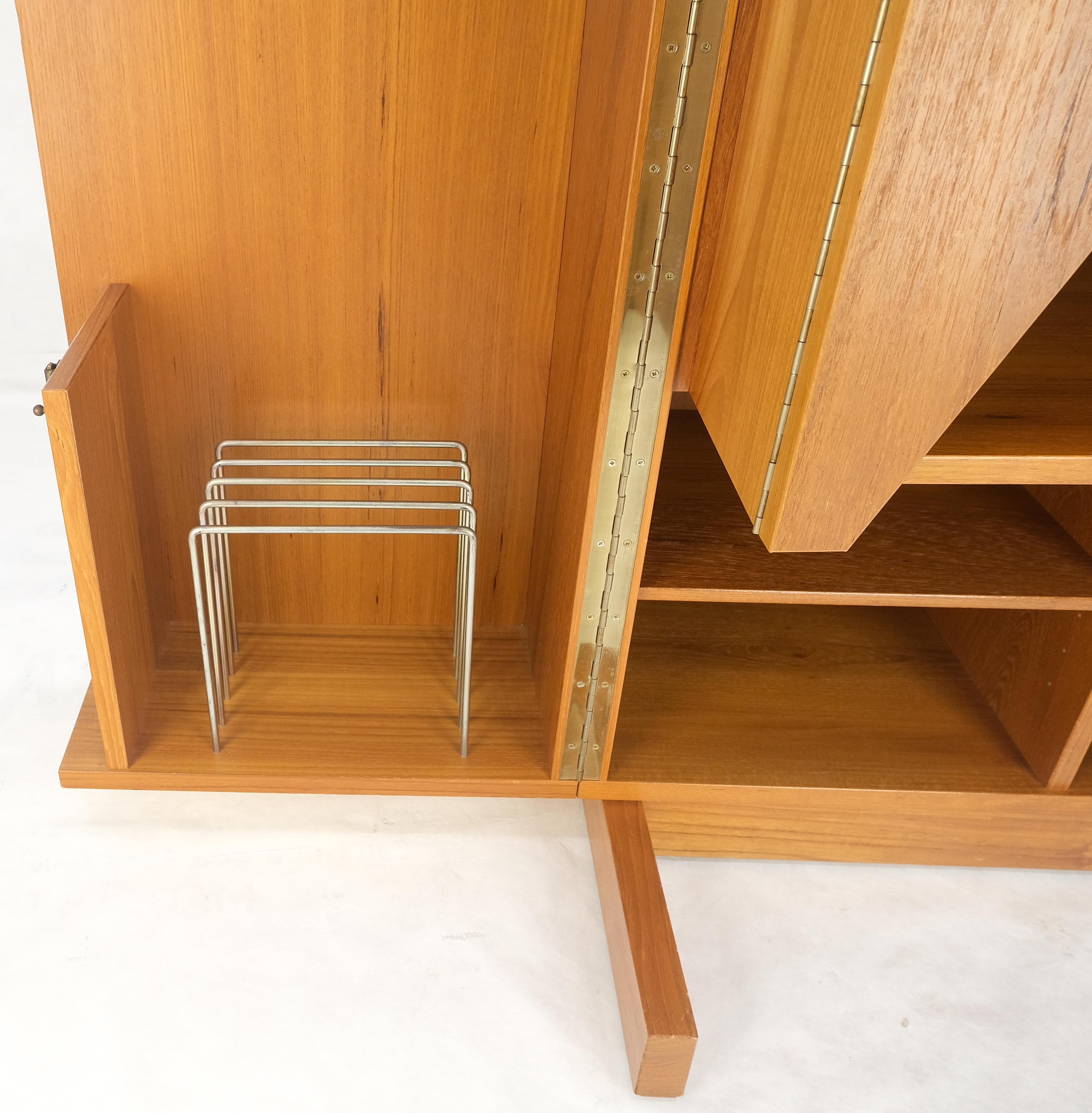 Danish Mid Century Teak Box Wooton Folding Desk Writing Table File Cabinet MINT! For Sale 5