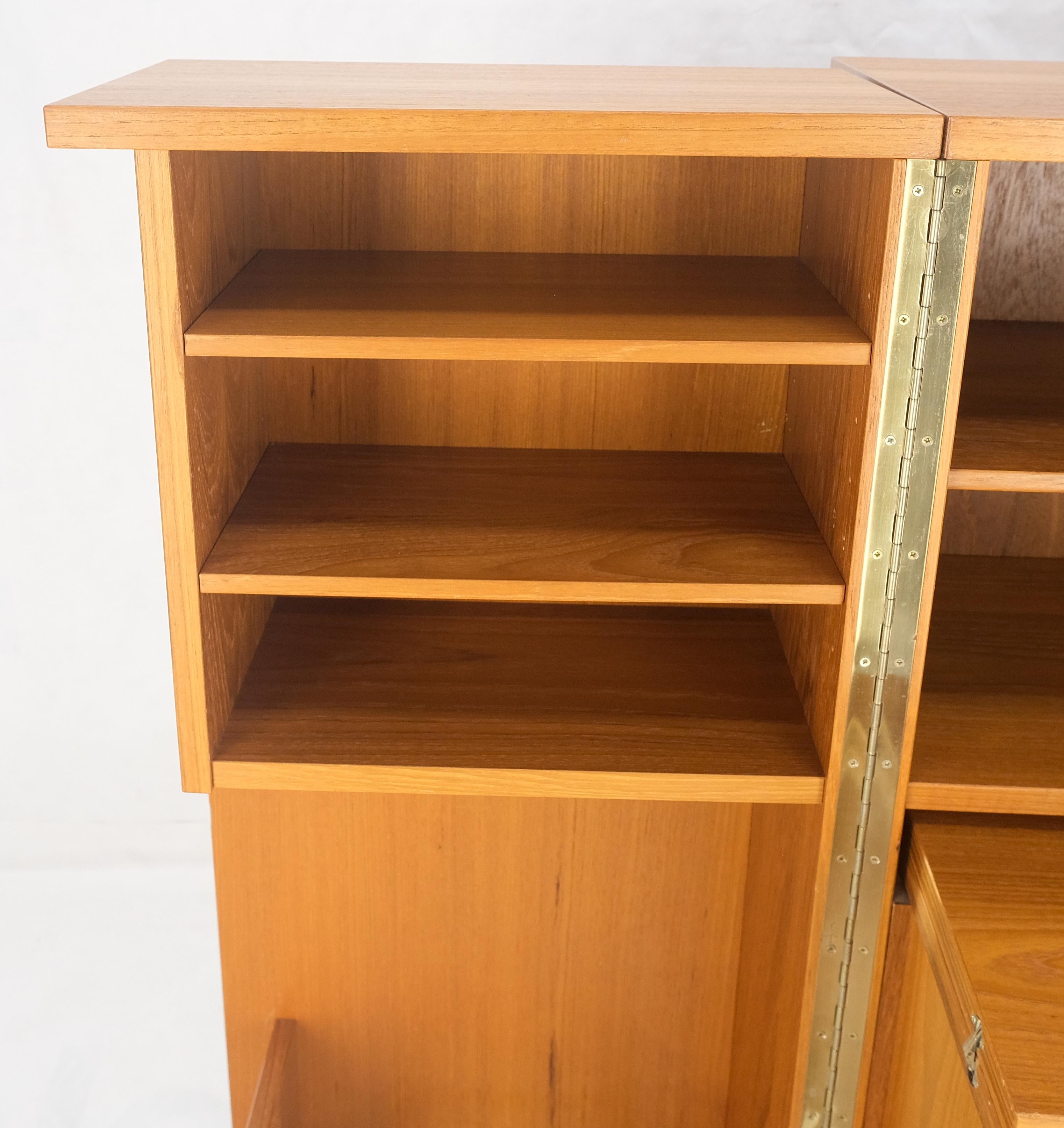 Danish Mid Century Teak Box Wooton Folding Desk Writing Table File Cabinet MINT! For Sale 7