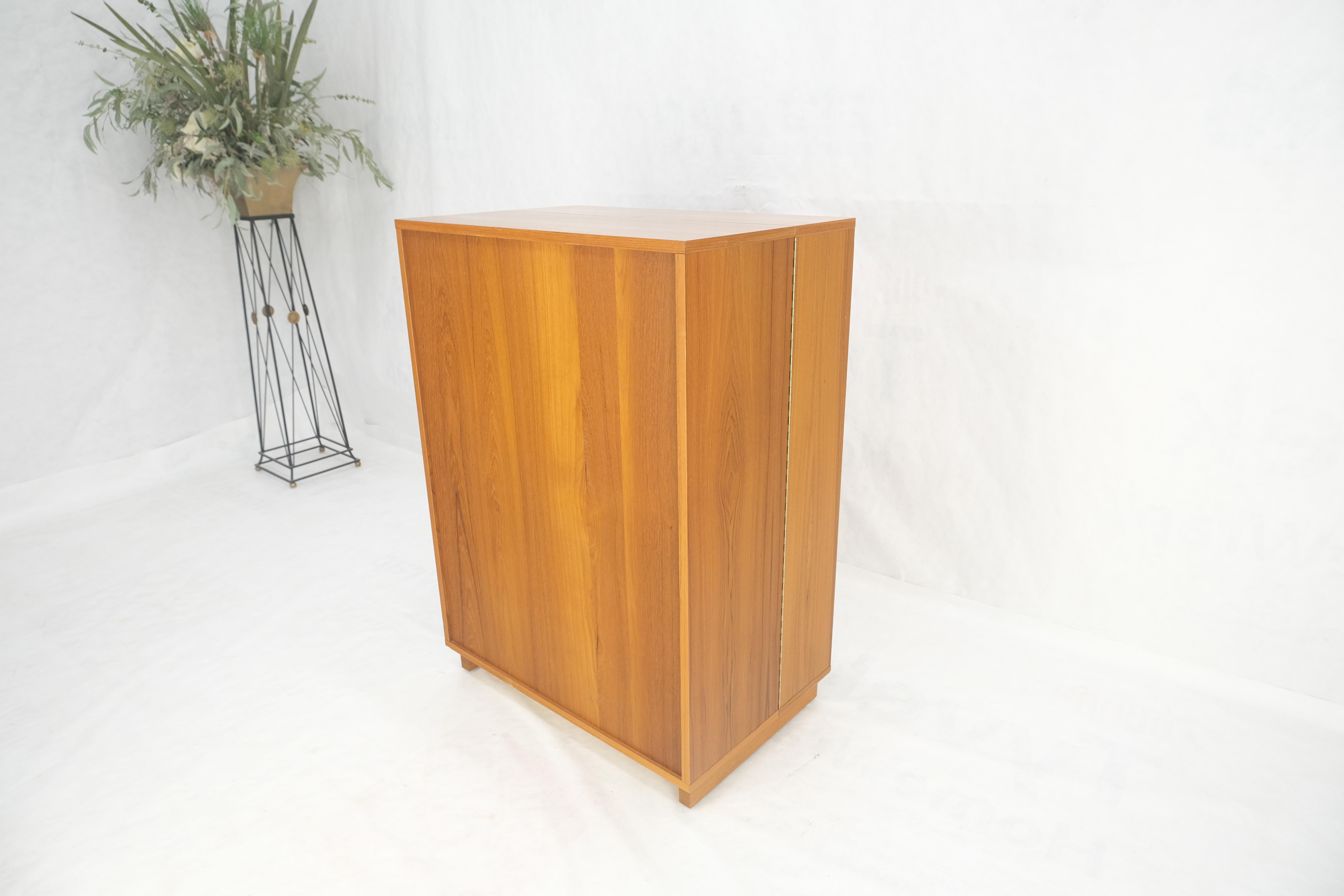Danish Mid Century Teak Box Wooton Folding Desk Writing Table File Cabinet MINT! For Sale 8