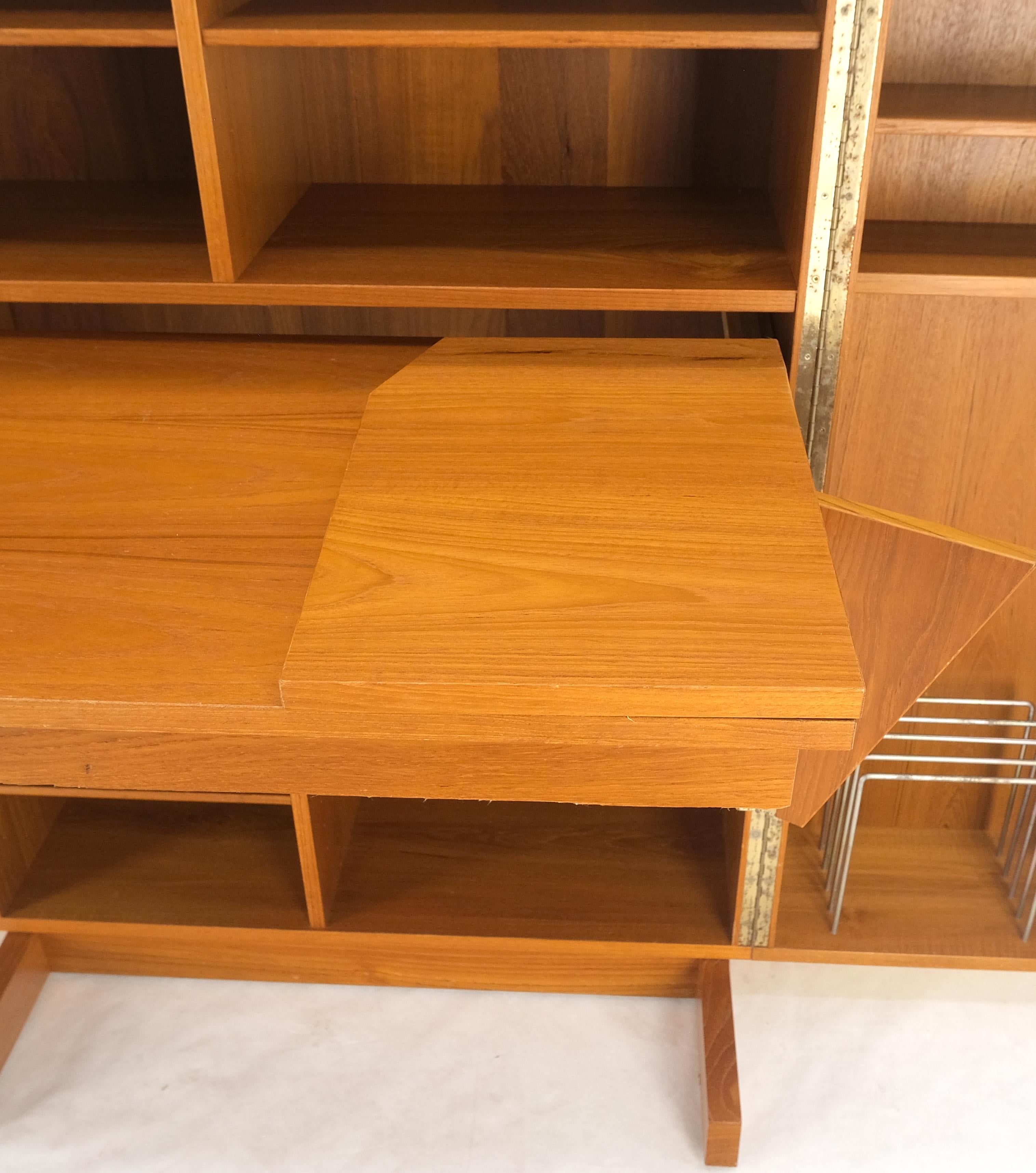 Danish Mid Century Teak Box Wooton Folding Desk Writing Table File Cabinet MINT! For Sale 2