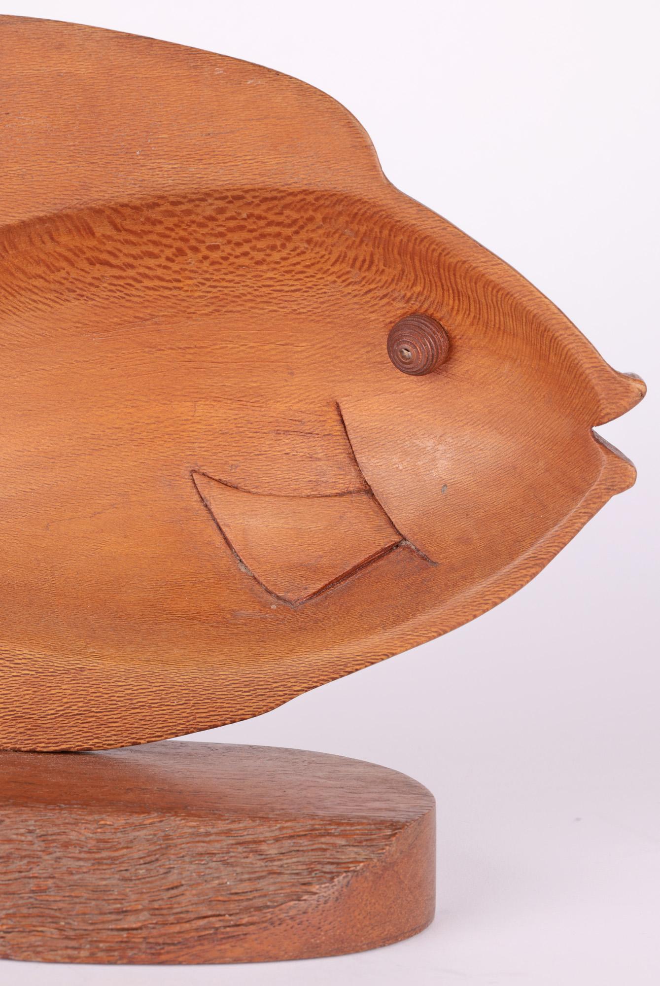 Danish Mid-Century Teak Carved Model of a Fish For Sale 4