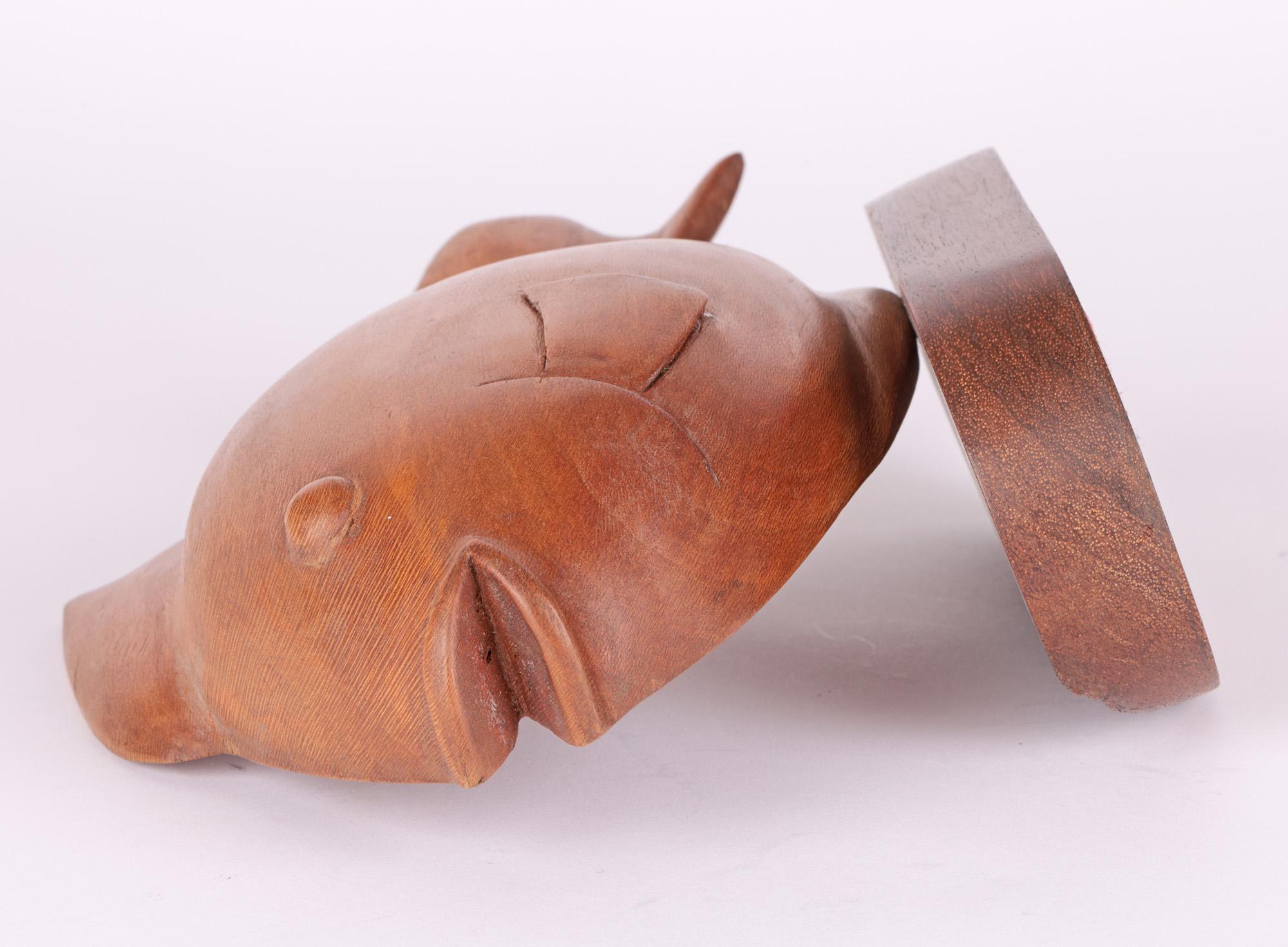Danish Mid-Century Teak Carved Model of a Fish For Sale 2