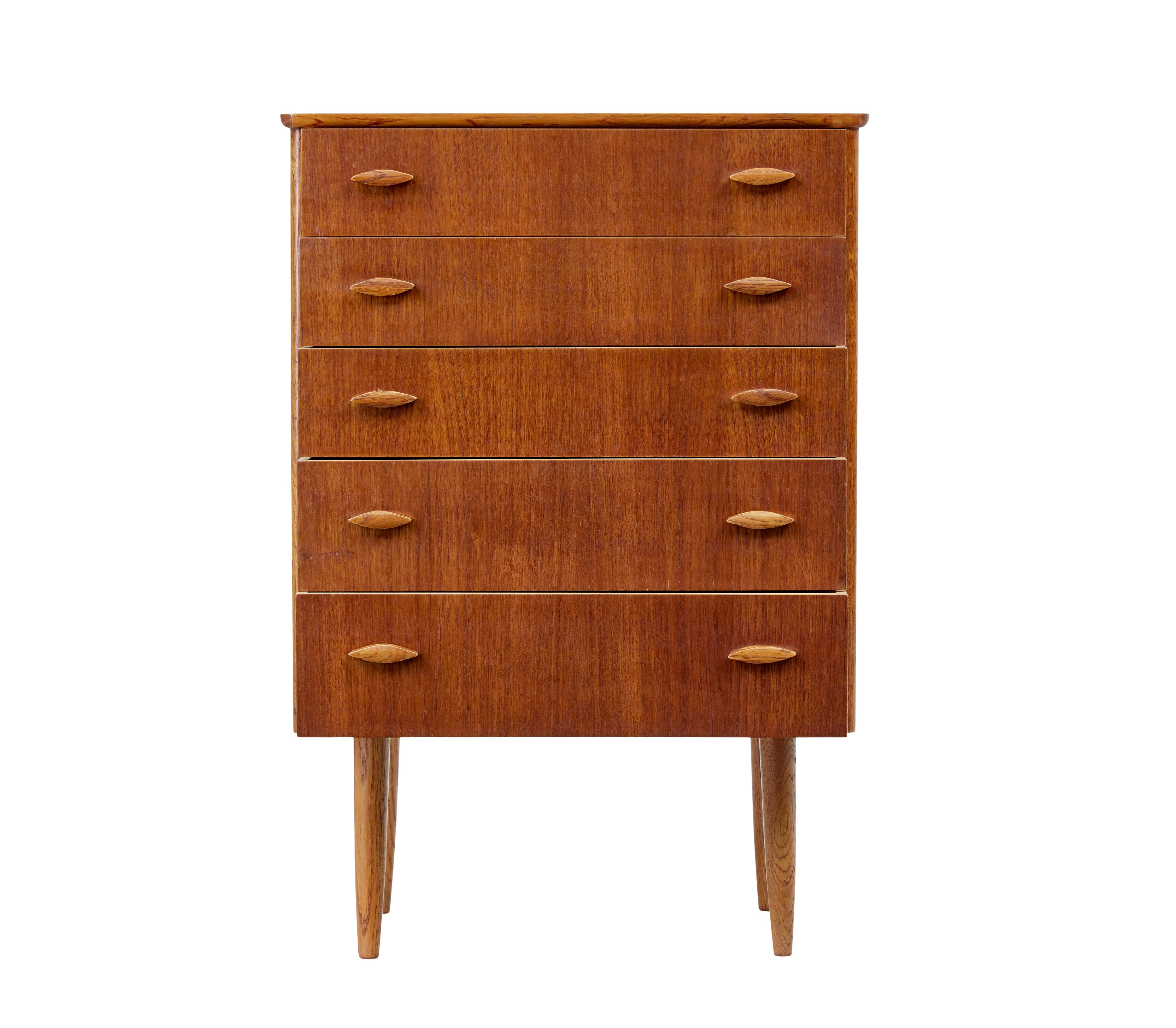 Mid-Century Modern Danish mid century teak chest of drawers