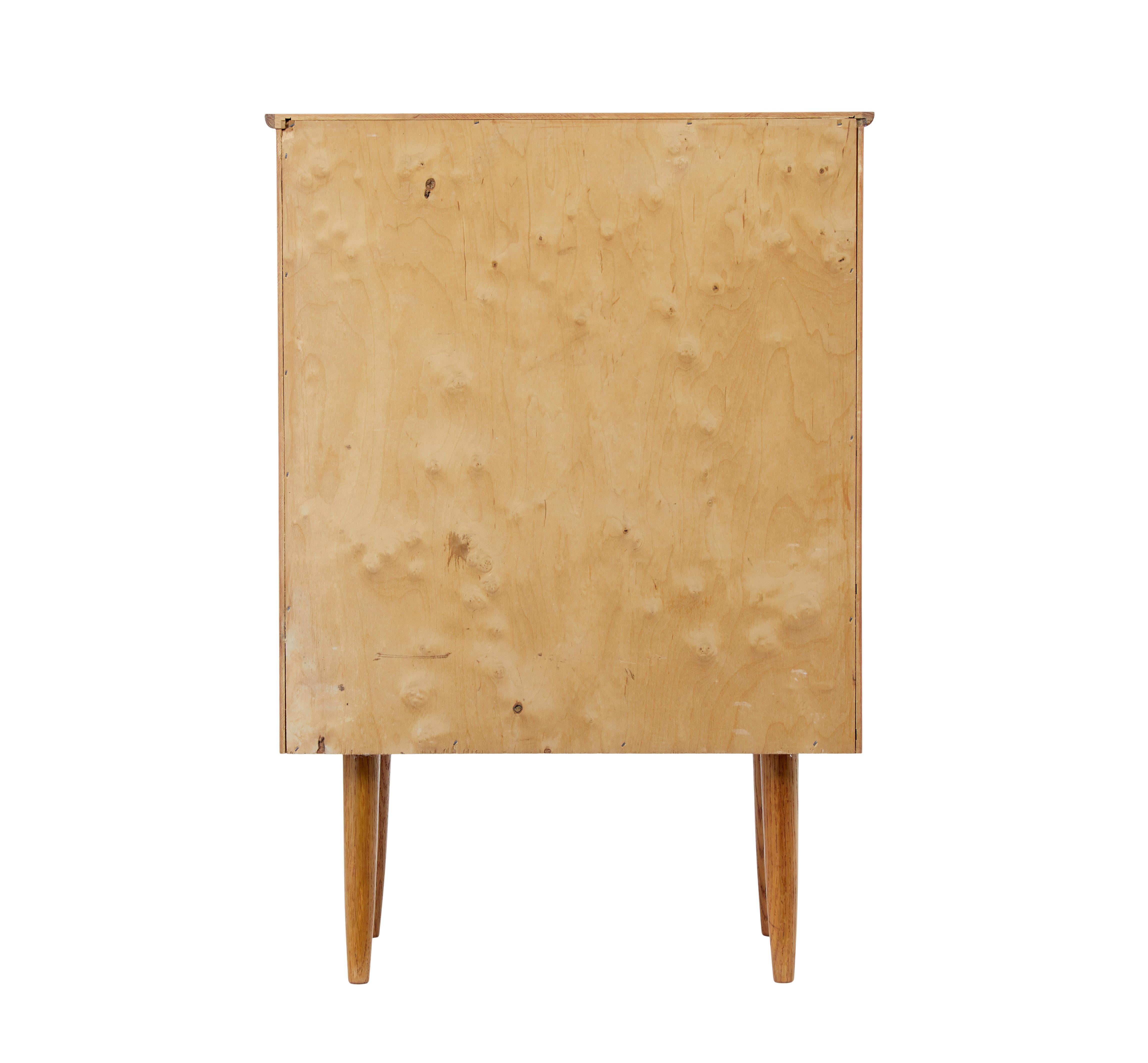 Danish mid century teak chest of drawers In Good Condition In Debenham, Suffolk