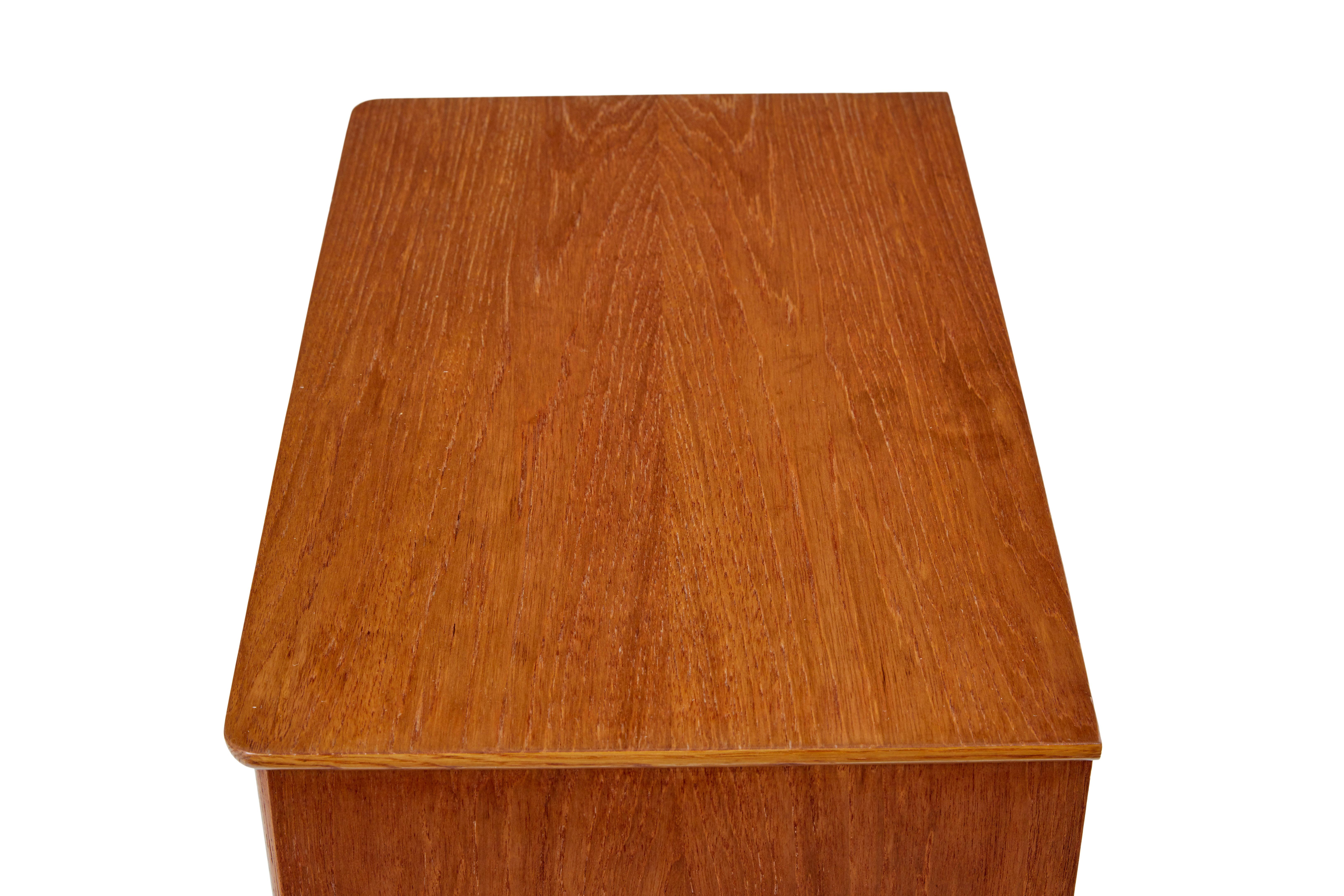 Teak Danish mid century teak chest of drawers
