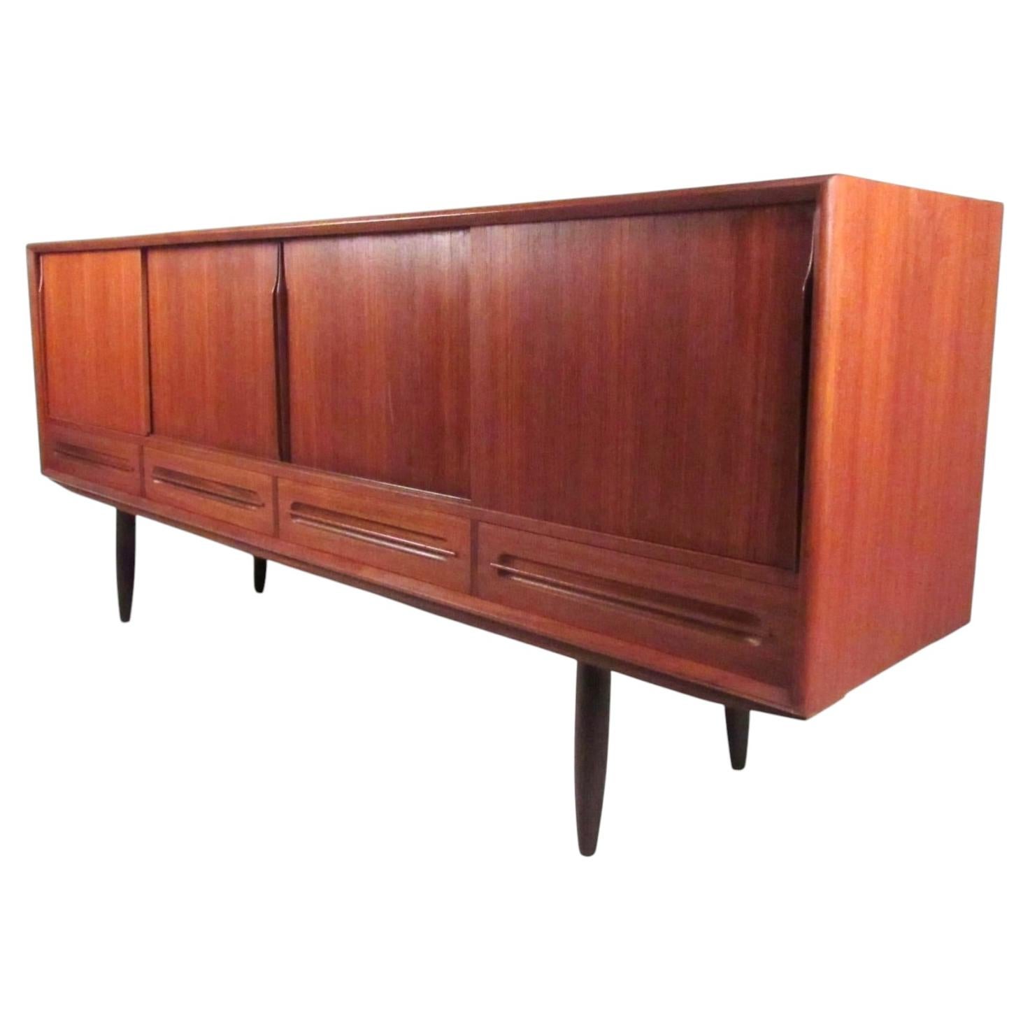 Danish Mid-Century Teak Credenza Sideboard