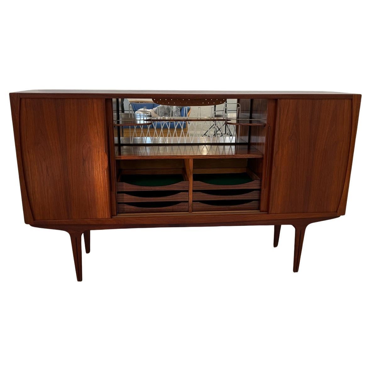 Danish Mid-Century Teak Credenza with Bar by Vantinge, 1960s.