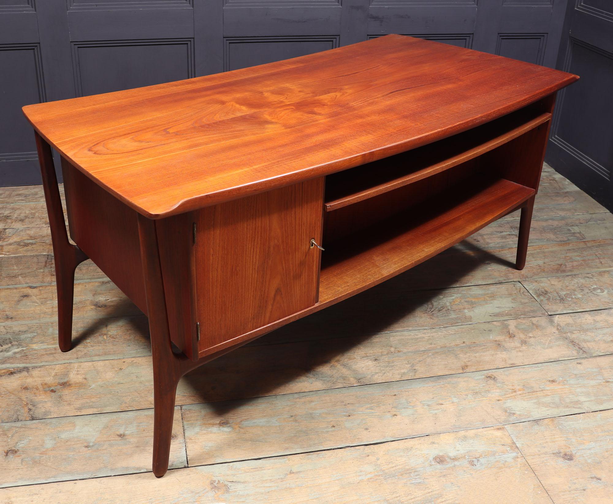 Danish Mid Century Teak Desk by Svend Madsen c1960 6