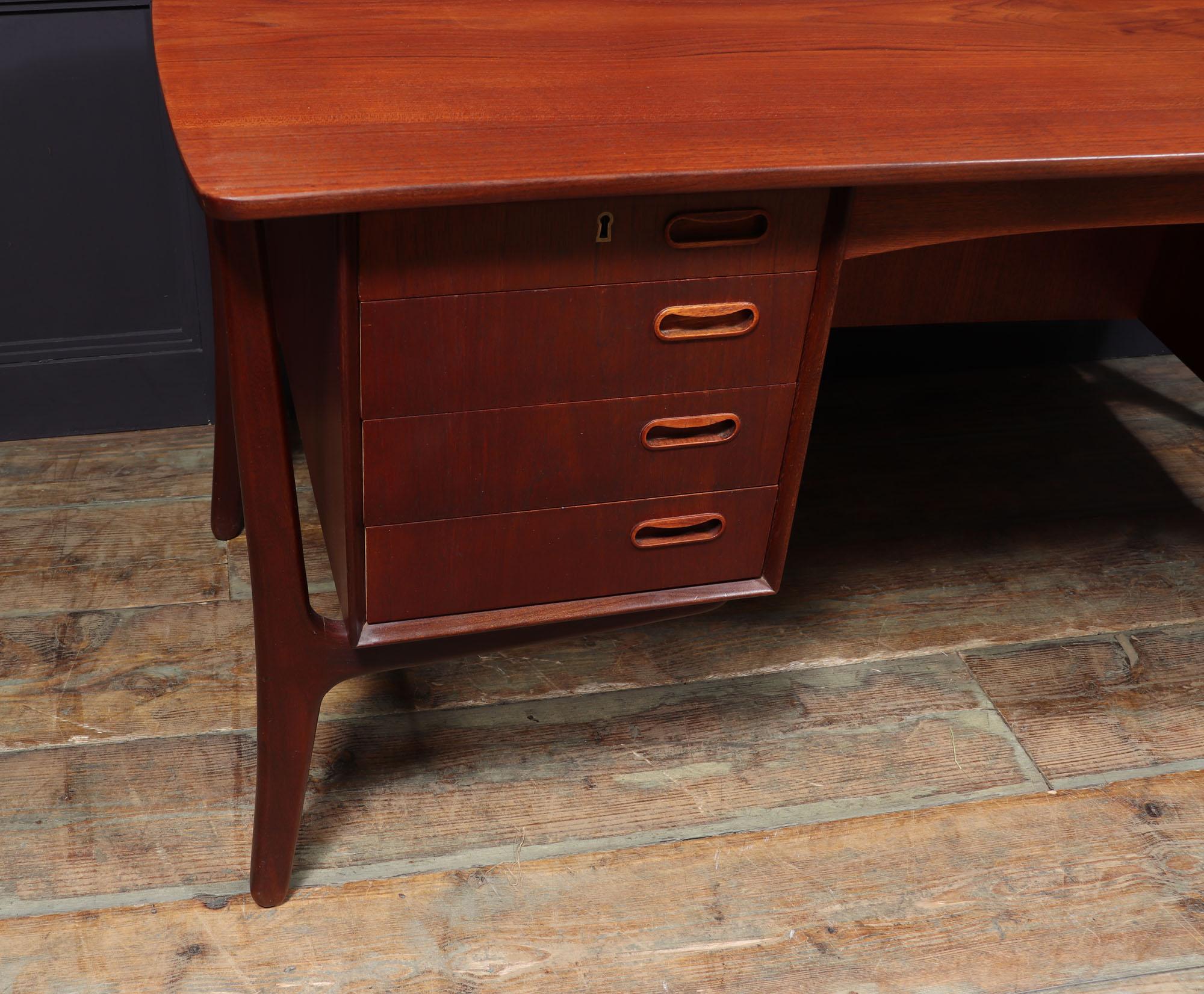 Danish Mid Century Teak Desk by Svend Madsen c1960 3