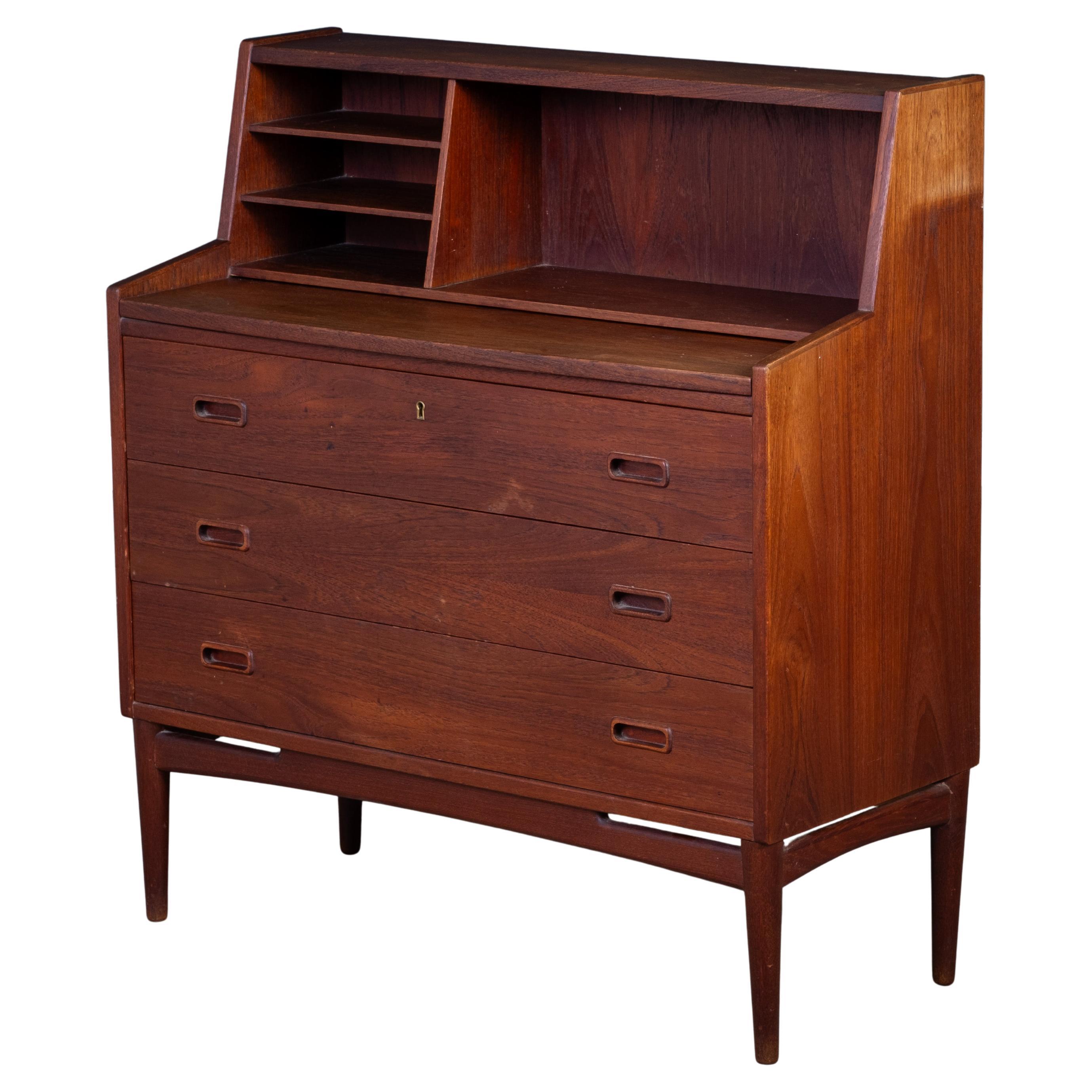 Danish Mid-Century Teak Desk / Writing Bureau, 1960s
