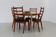 Dänische Teak-Esszimmerstühle aus der Mitte des Jahrhunderts von Korup Stolefabrik, 1960er Jahre. Satz von 4.