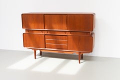 Danish Mid-Century Teak Double Decker Sideboard, 1960s.