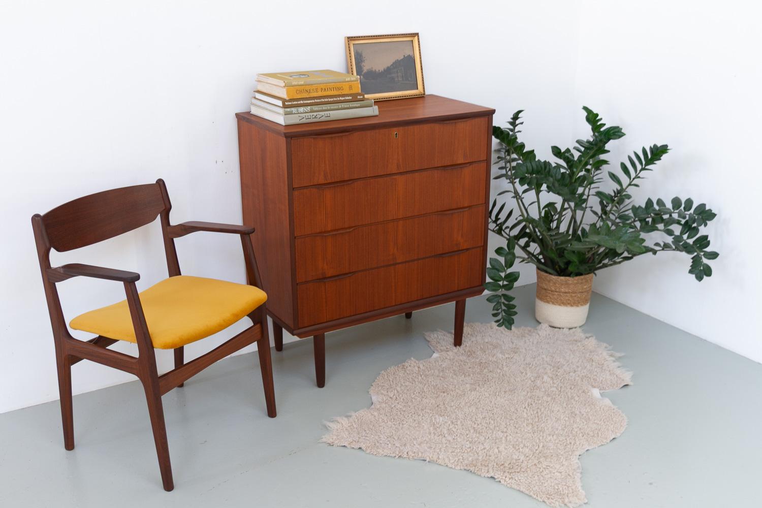 Mid-Century Modern Danish Mid-Century Teak Dresser by Ejsing Møbelfabrik, 1960s. For Sale