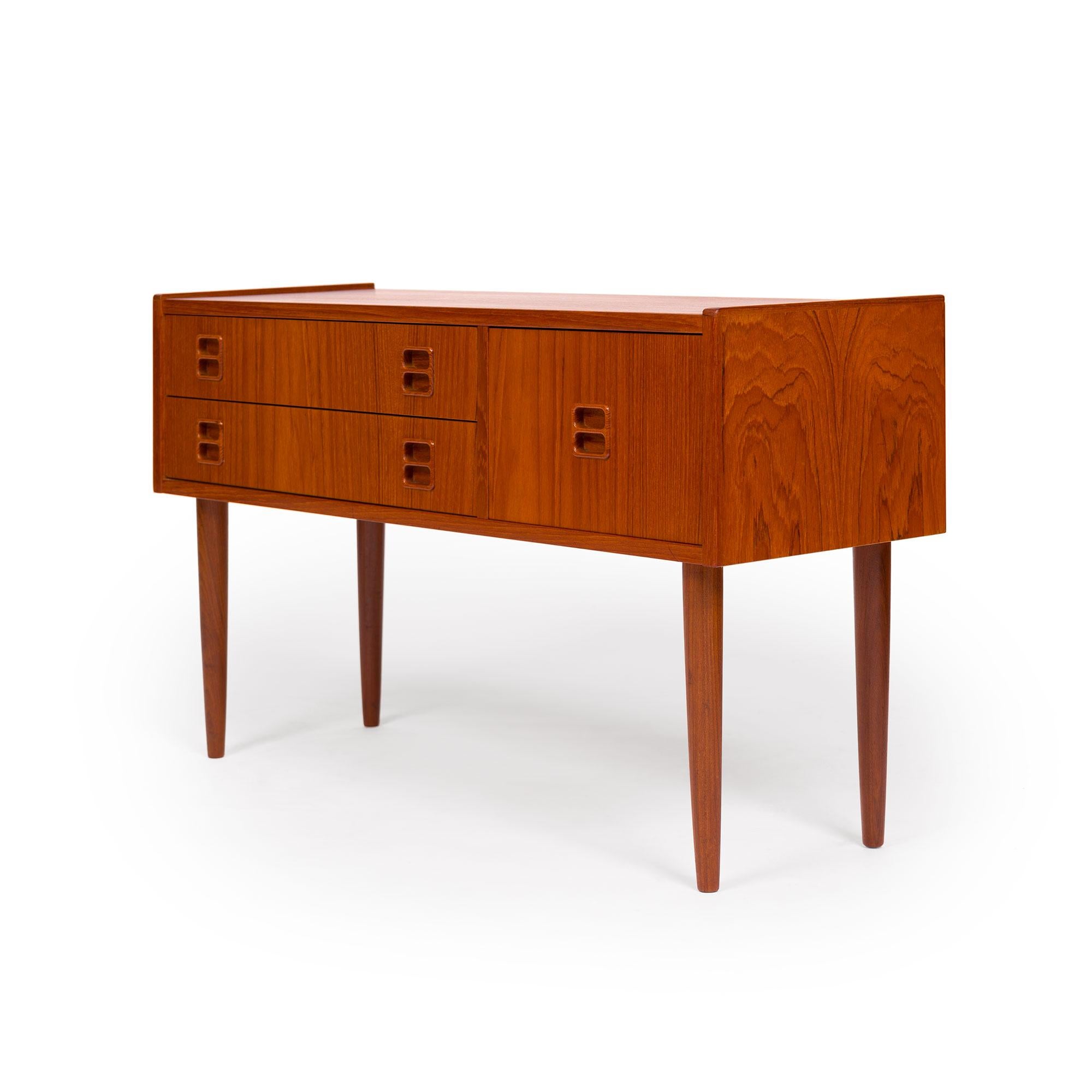Mid-Century Modern Danish Mid-Century Teak Entryway Chest 1960s