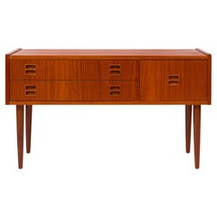 Vintage Danish Mid-Century Teak Entryway Chest 1960s