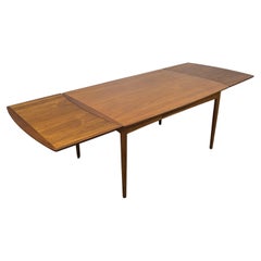 Danish Mid Century Teak Expandable Dining Table Dining by Povl Dinesen, c1960s