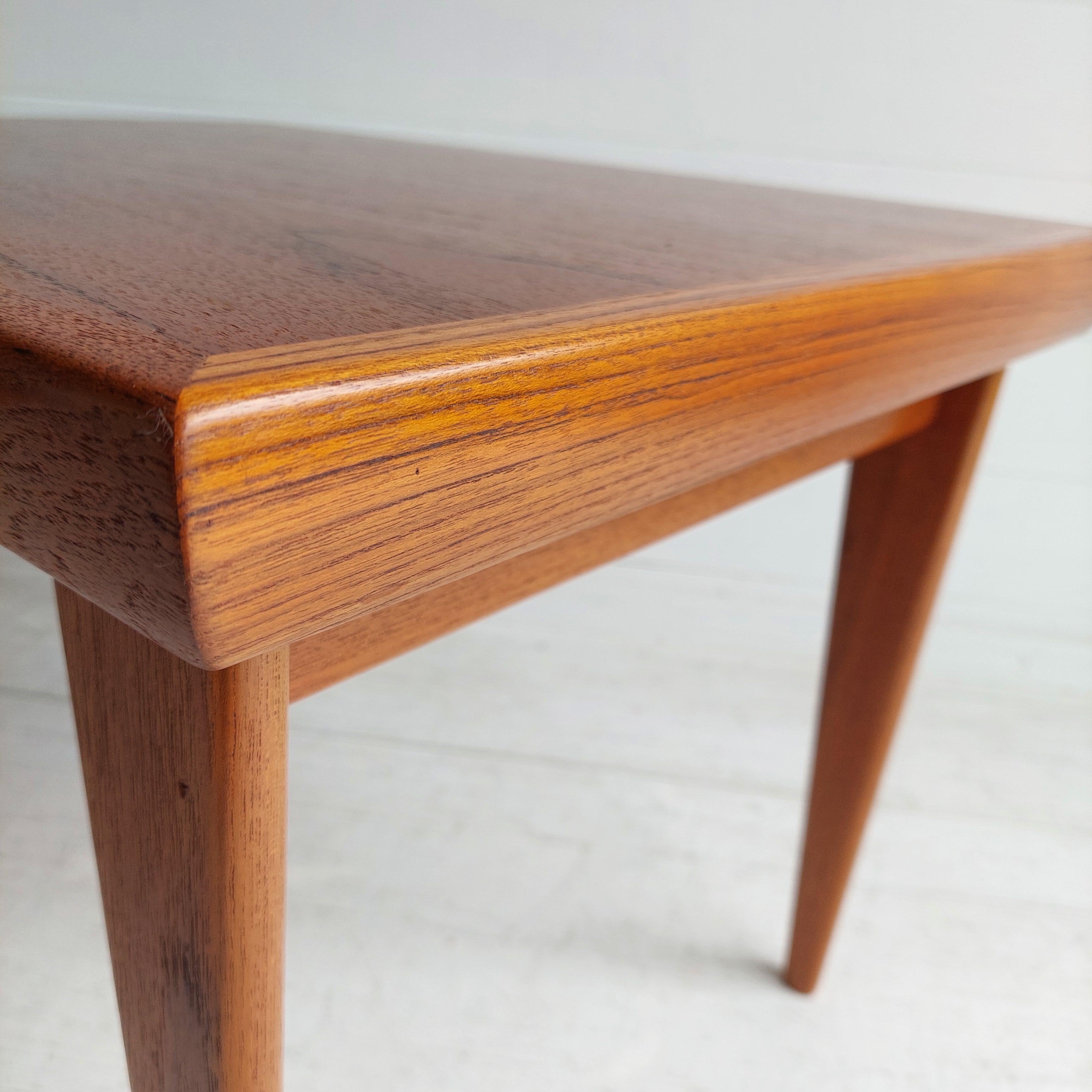 Danish Mid Century Teak Foldable Side Table By Johannes Andersen For Trioh 60s 6