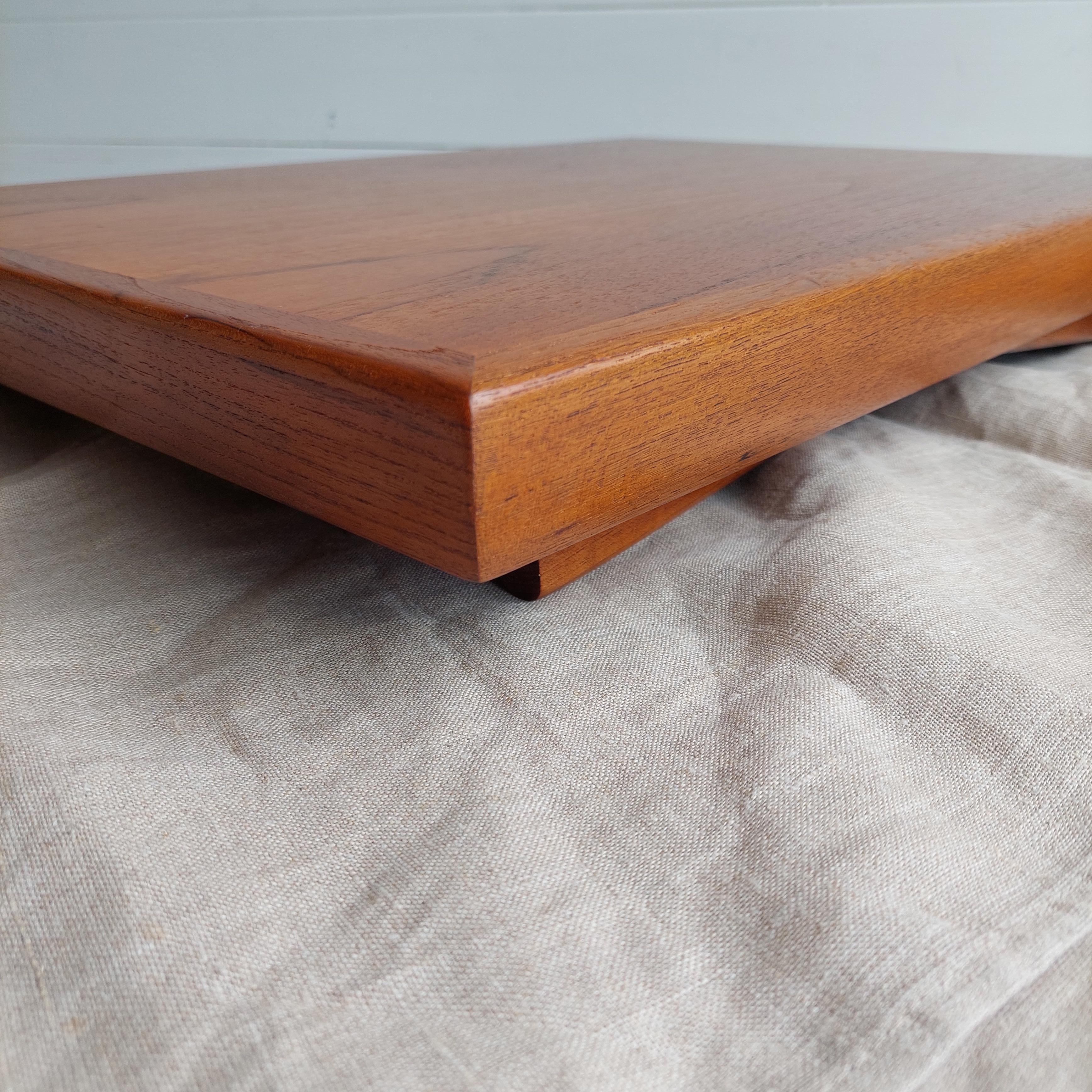 Danish Mid Century Teak Foldable Side Table By Johannes Andersen For Trioh 60s 12