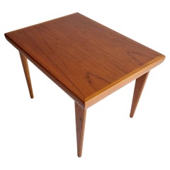 Danish Mid Century Teak Foldable Side Table By Johannes Andersen For Trioh 60s