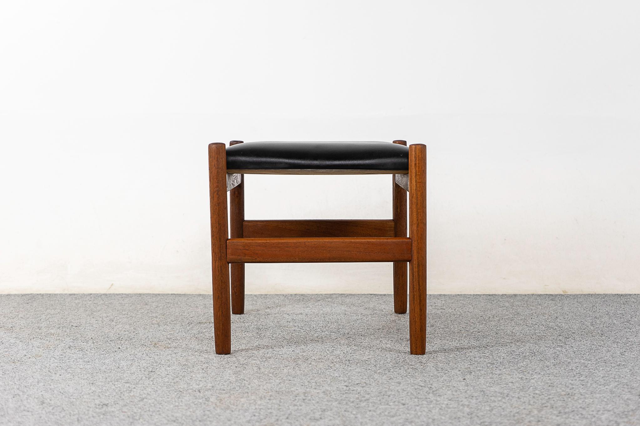 Danish Mid-Century Teak Footstool by Spottrup 3