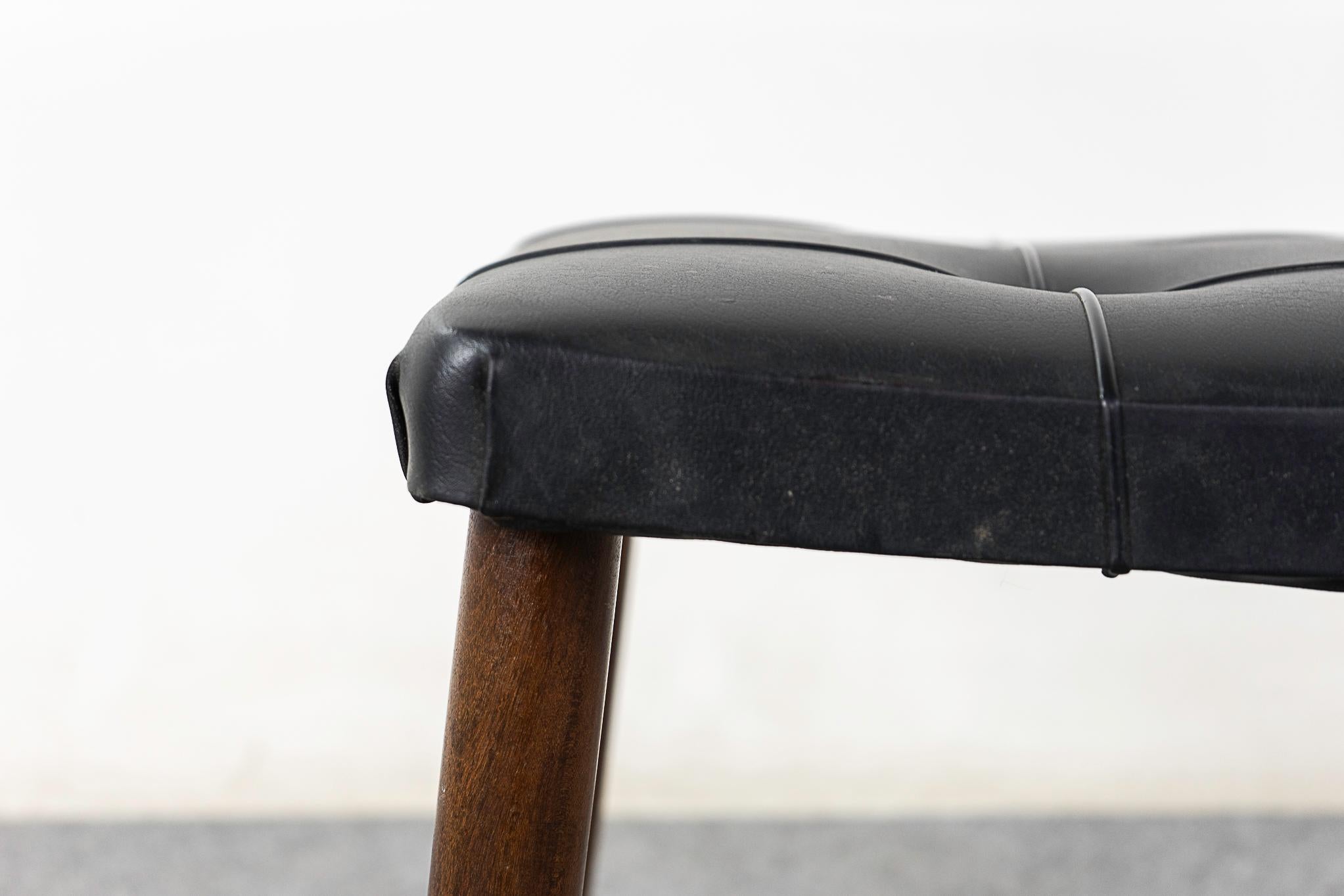 Scandinavian Modern Danish Mid-Century Teak Footstool  For Sale