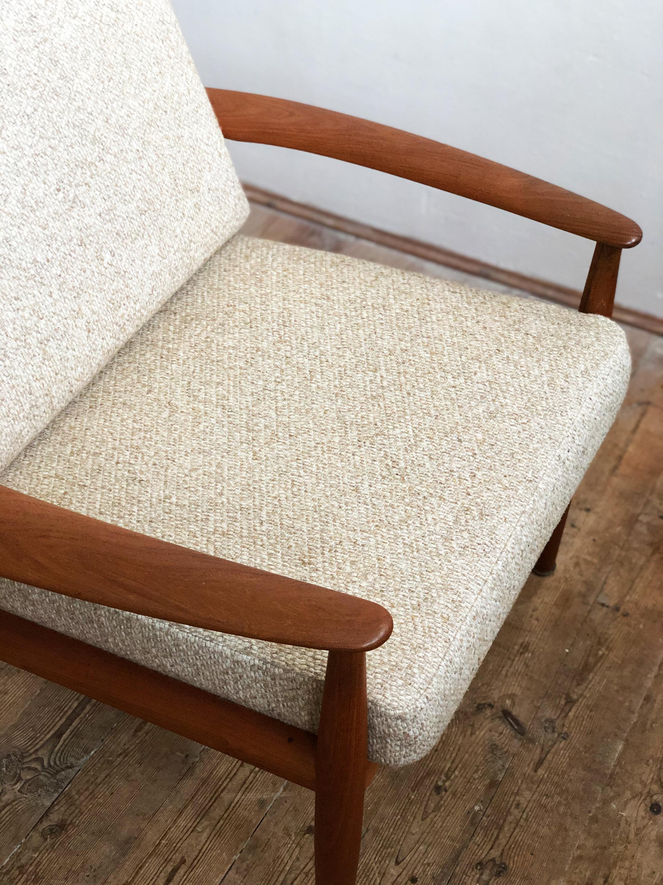 Danish Midcentury Teak Lounge Chair by Grete Jalk for France and Son For Sale 8