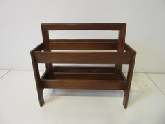 Danish Midcentury Teak Magazine Rack