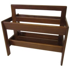 Danish Midcentury Teak Magazine Rack