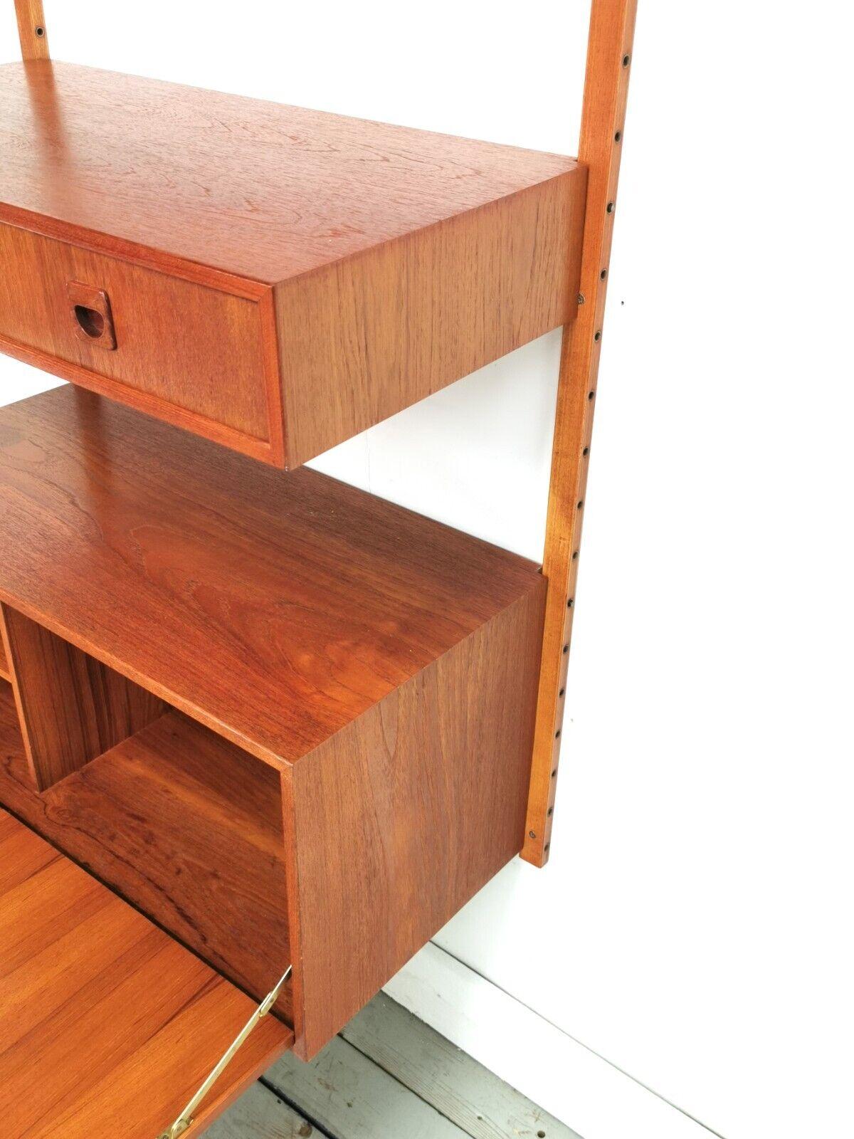 Danish Mid Century Teak Modular Wall Unit 1