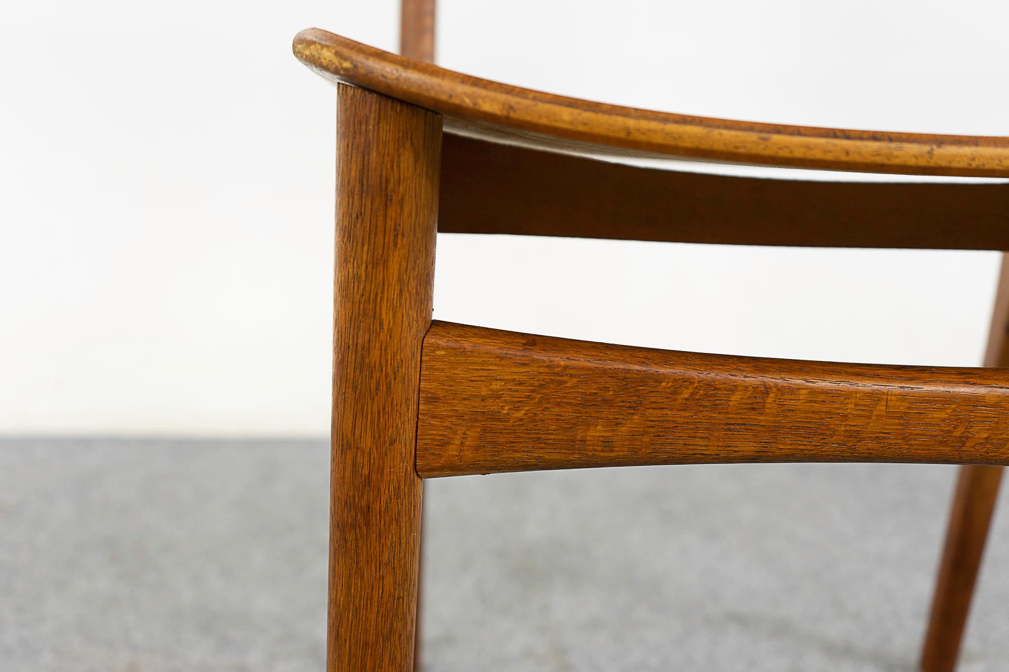 Mid-20th Century Danish Mid-Century Teak & Oak Chair For Sale
