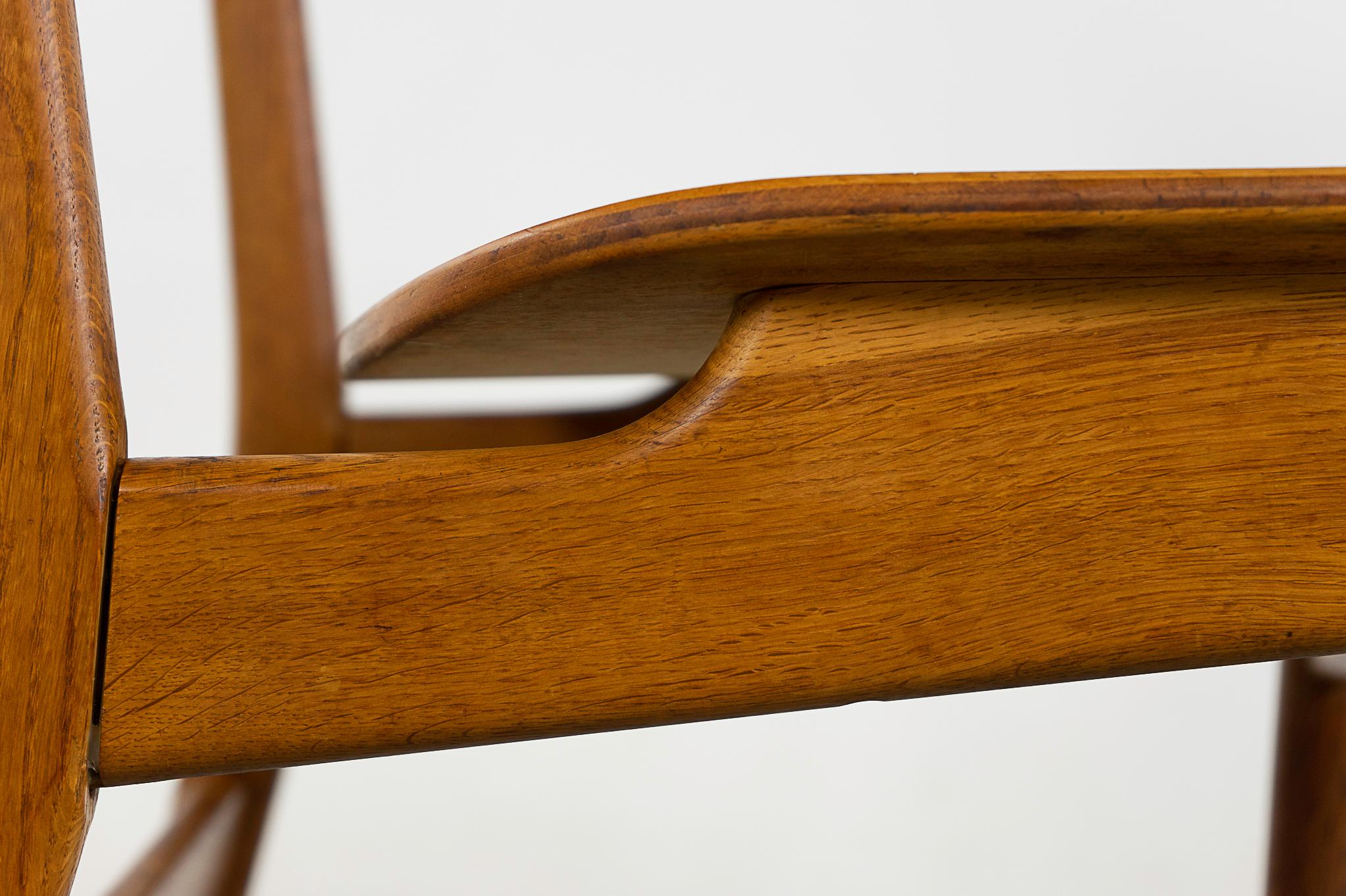 Danish Mid-Century Teak & Oak Chair For Sale 2