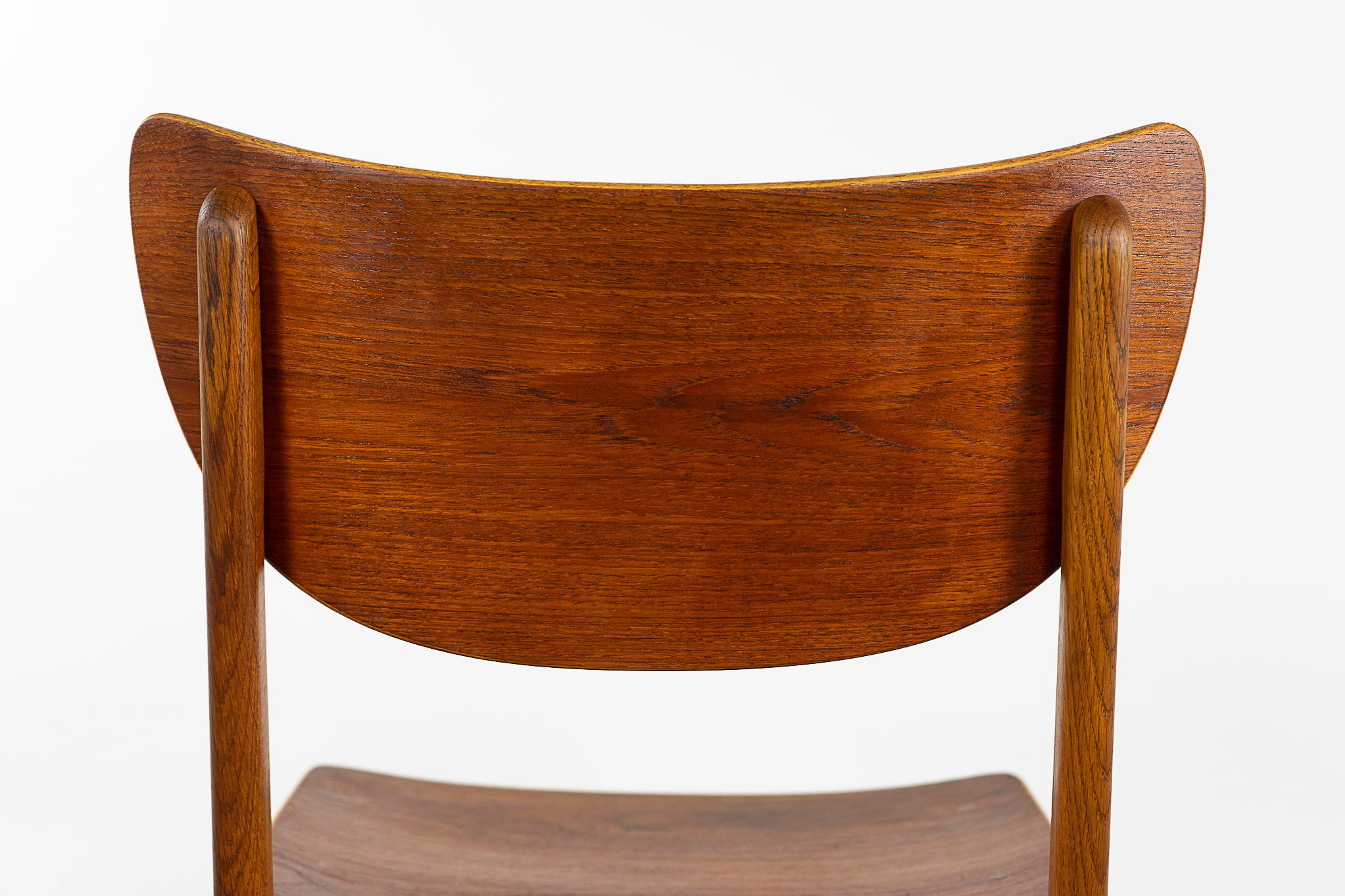 Danish Mid-Century Teak & Oak Chair For Sale 3