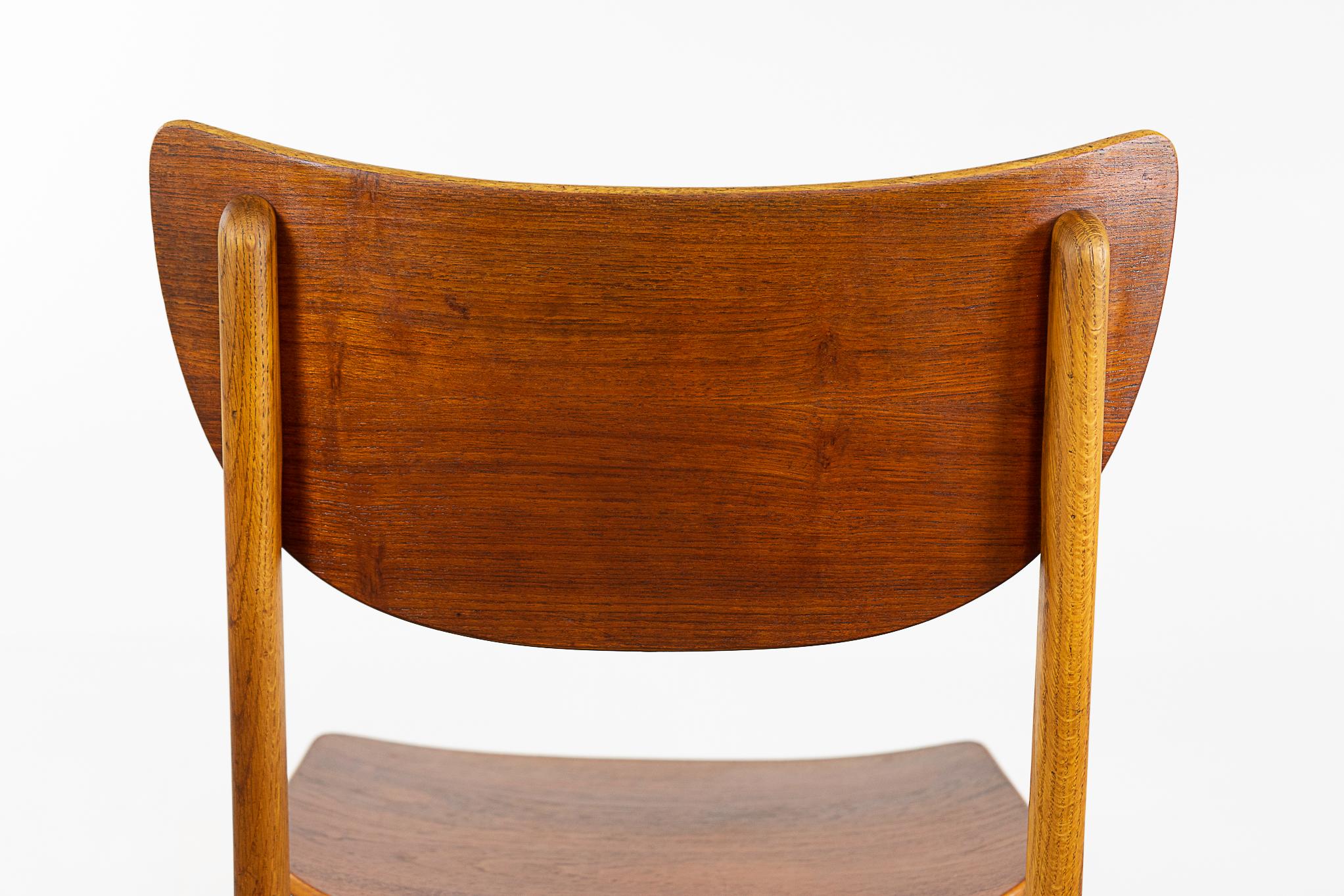 Danish Mid-Century Teak & Oak Chair For Sale 3