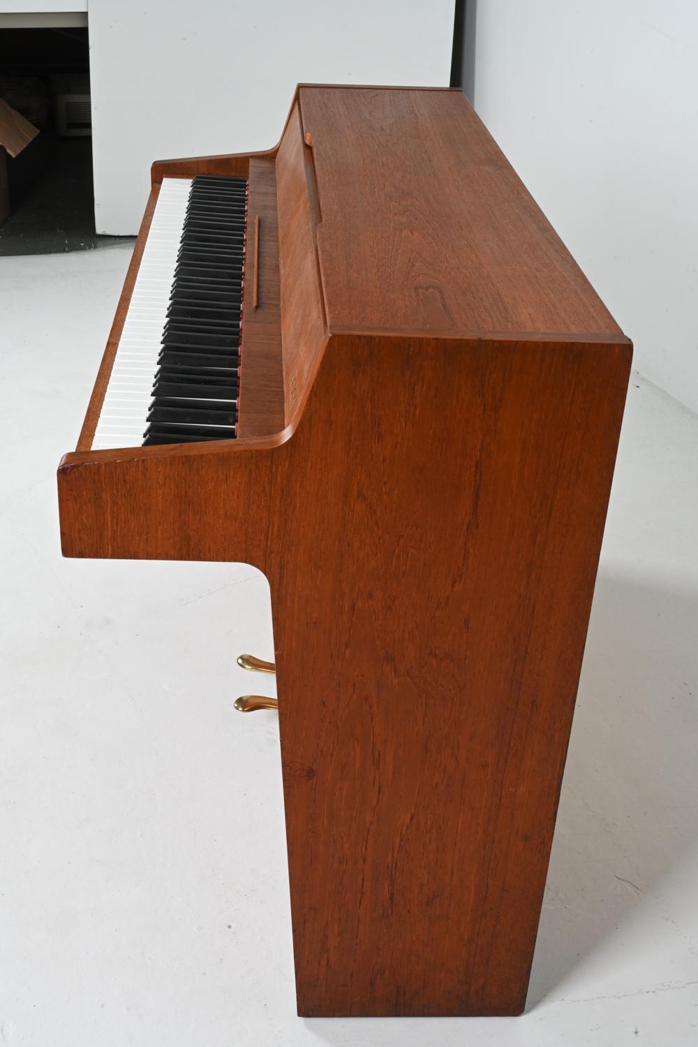 Danish Mid-Century Teak Pianette by Louis Zwicki, c. 1960's 12