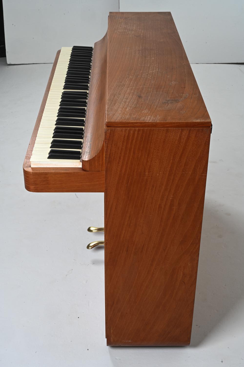 Danish Mid-Century Teak Pianette by Louis Zwicki, c. 1960's For Sale 9