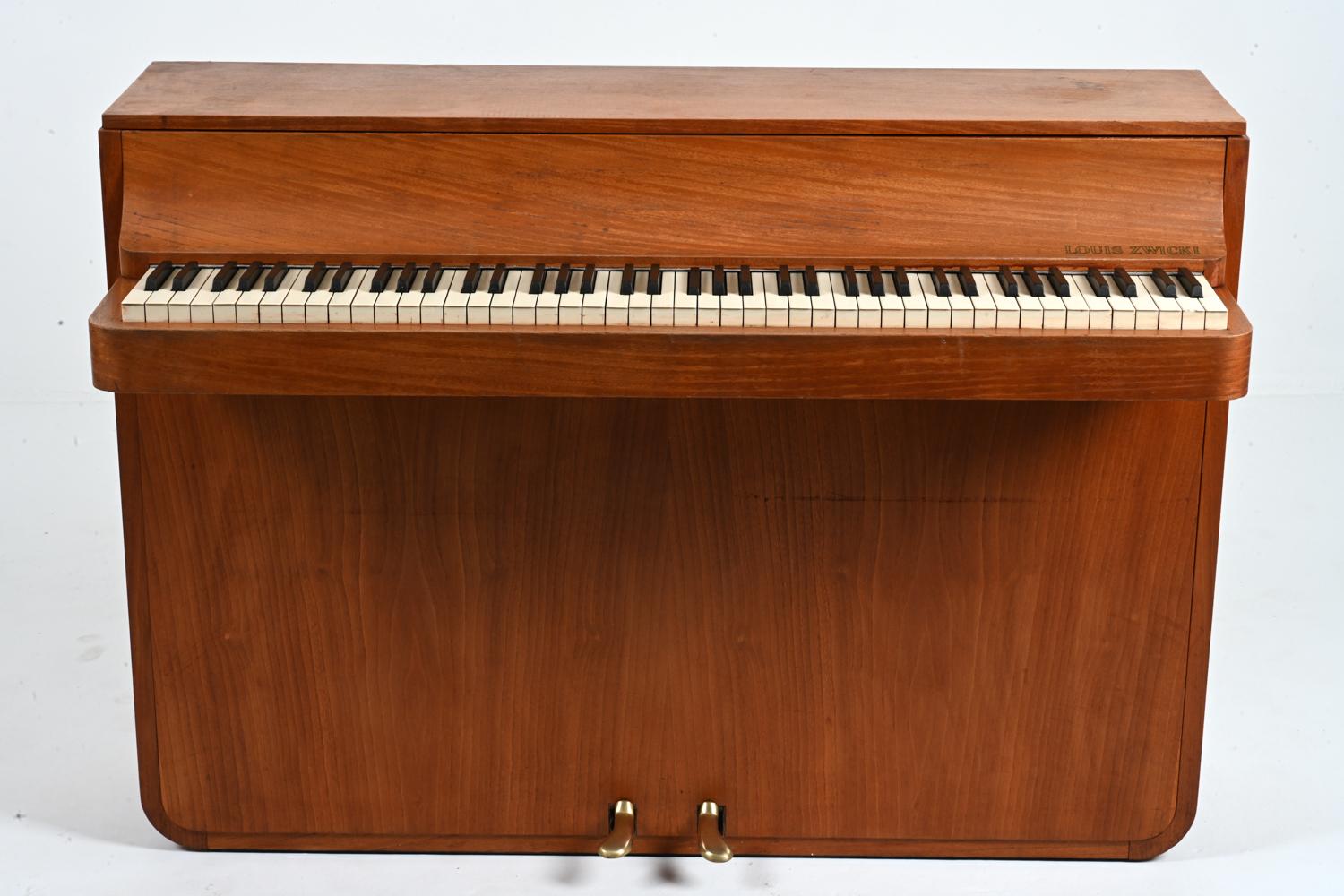 Dänisches Teakholz-Klavier aus der Jahrhundertmitte von Louis Zwicki, ca. 1960 (Moderne der Mitte des Jahrhunderts) im Angebot