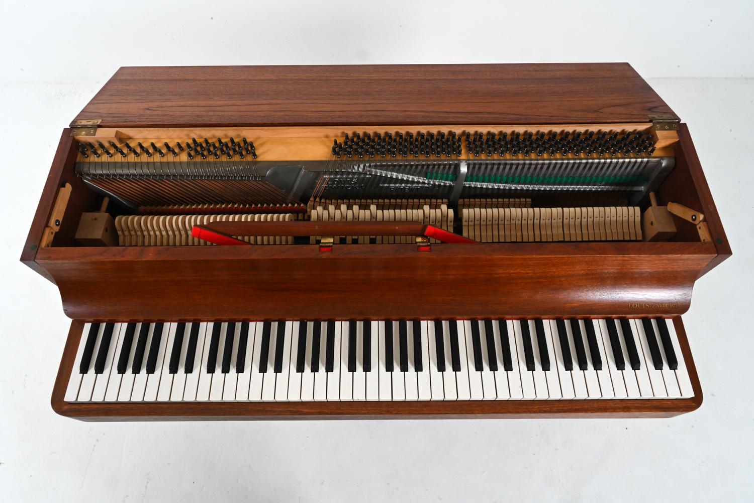 20th Century Danish Mid-Century Teak Pianette by Louis Zwicki, c. 1960's For Sale