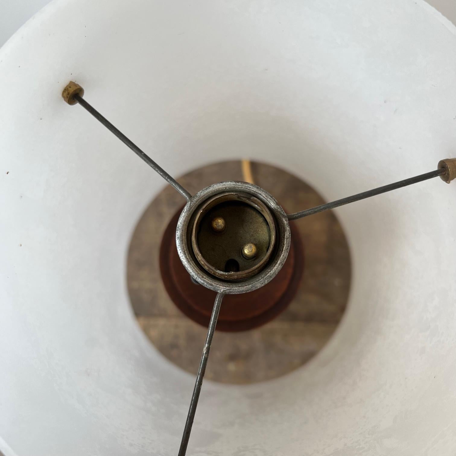 Wood Danish Mid-Century Teak Ribbed Table Lamp