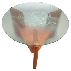 Danish Mid Century Teak Round Coffee Table, 1960s