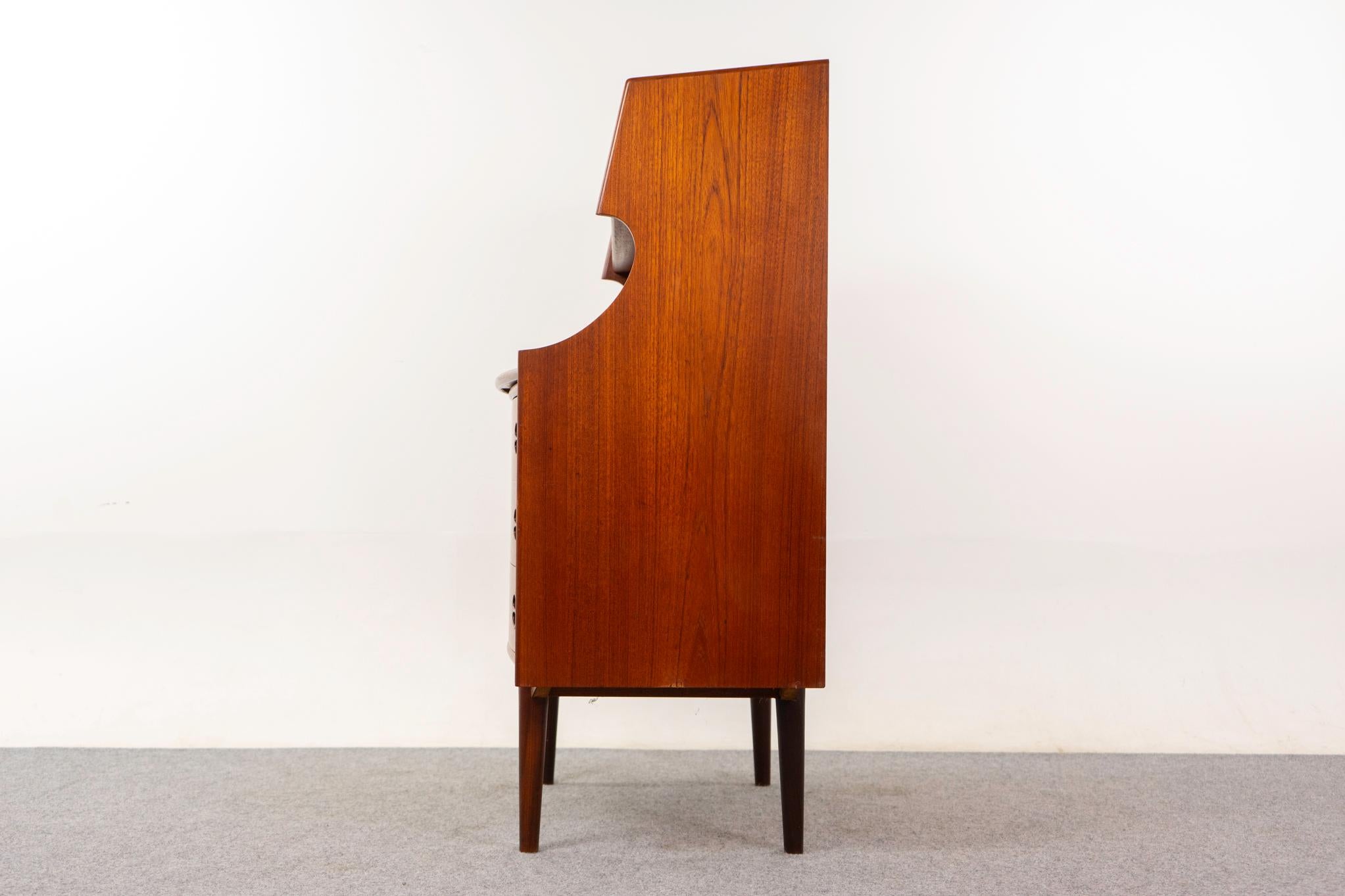 Dänischer Mid Century Sekretär aus Teakholz im Angebot 5