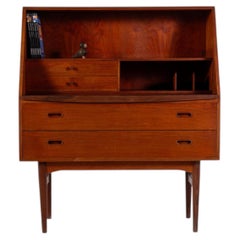 Danish Mid Century Teak Secretary Desk