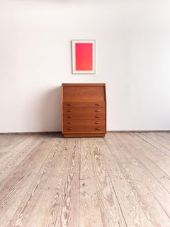 Danish Mid-Century Teak Secretary Desk / Writing Cabinet by Dyrlund, 1960s
