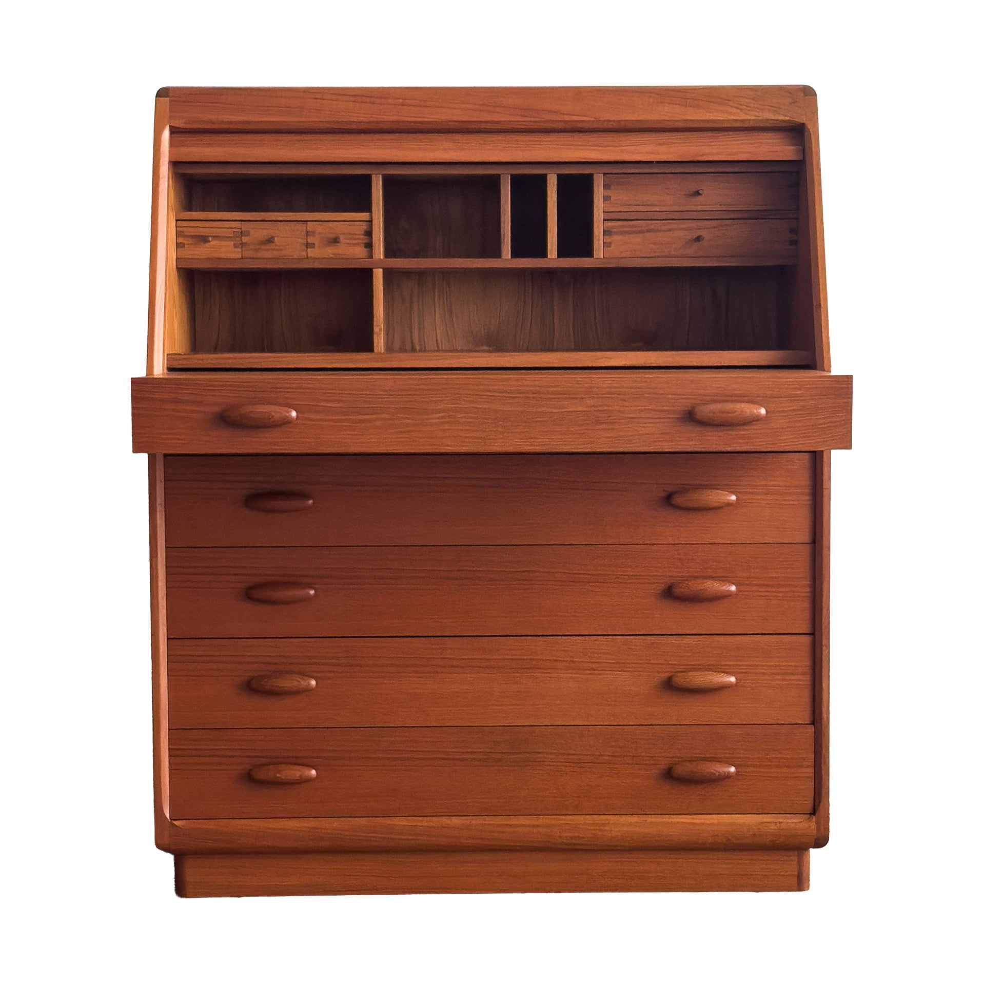 Danish Mid-Century Teak Secretary Desk / Writing Cabinet by Dyrlund, 1960s