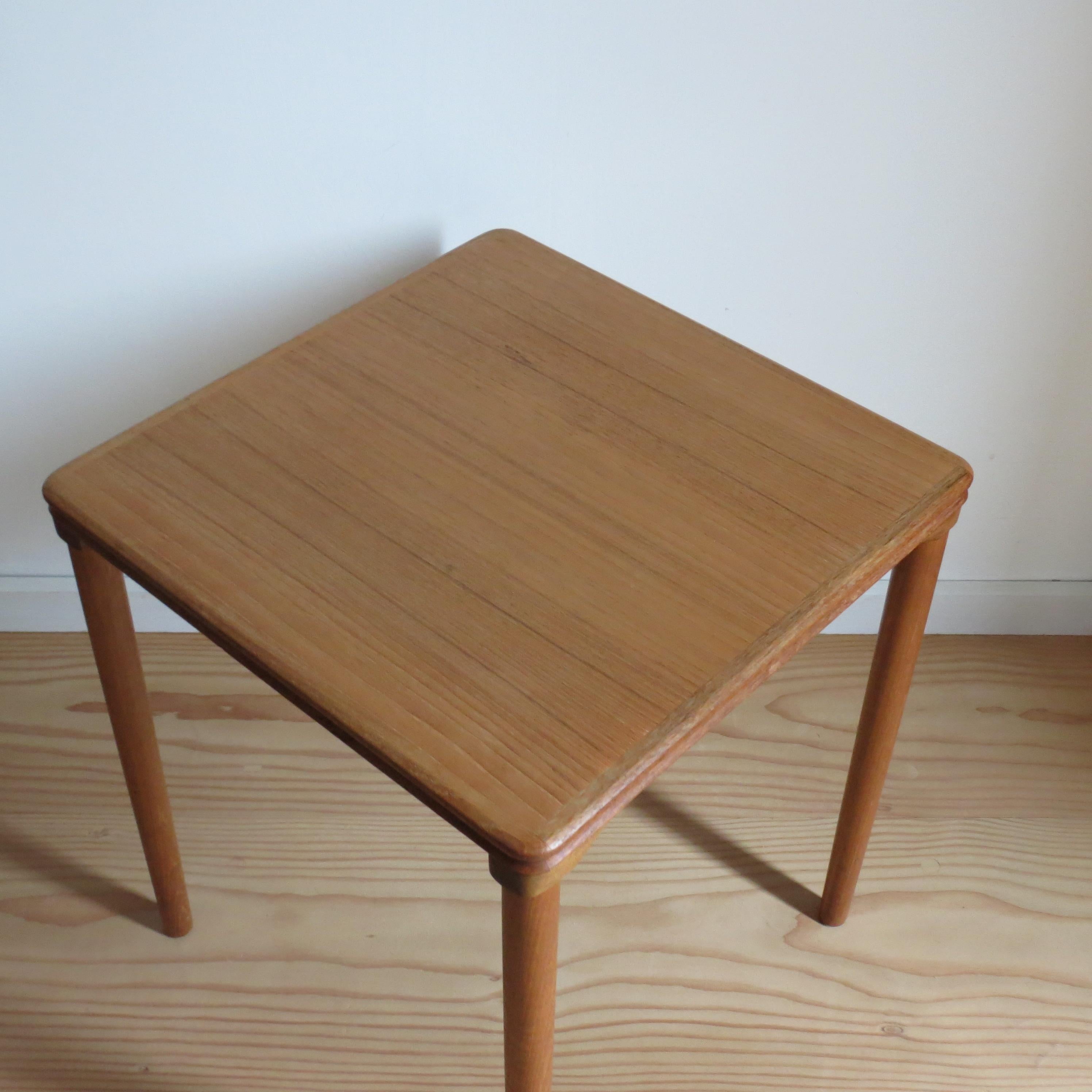 Danish Mid Century Teak Side Table designed by H W Klein for Bramin Denmark For Sale 5