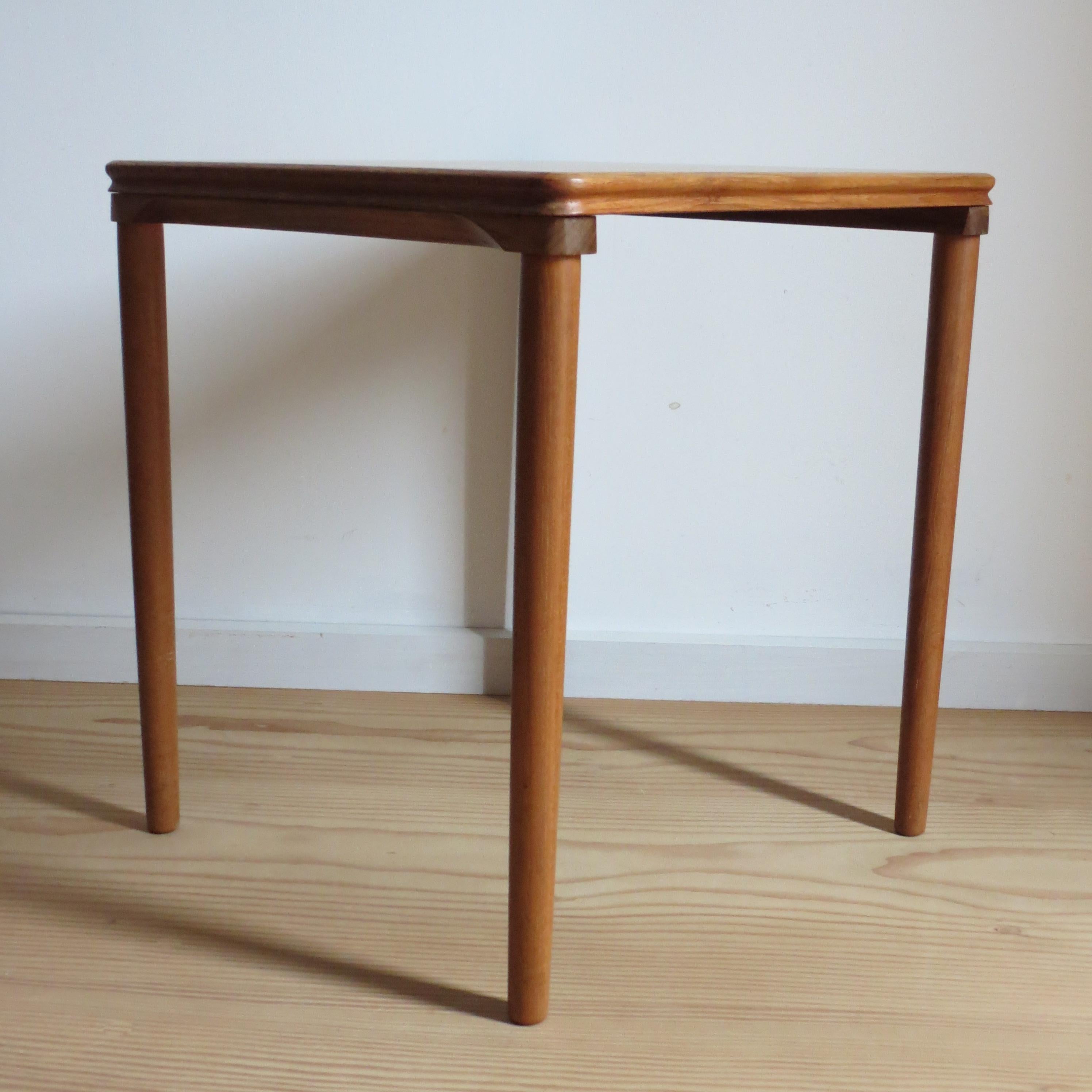 20th Century Danish Mid Century Teak Side Table designed by H W Klein for Bramin Denmark For Sale