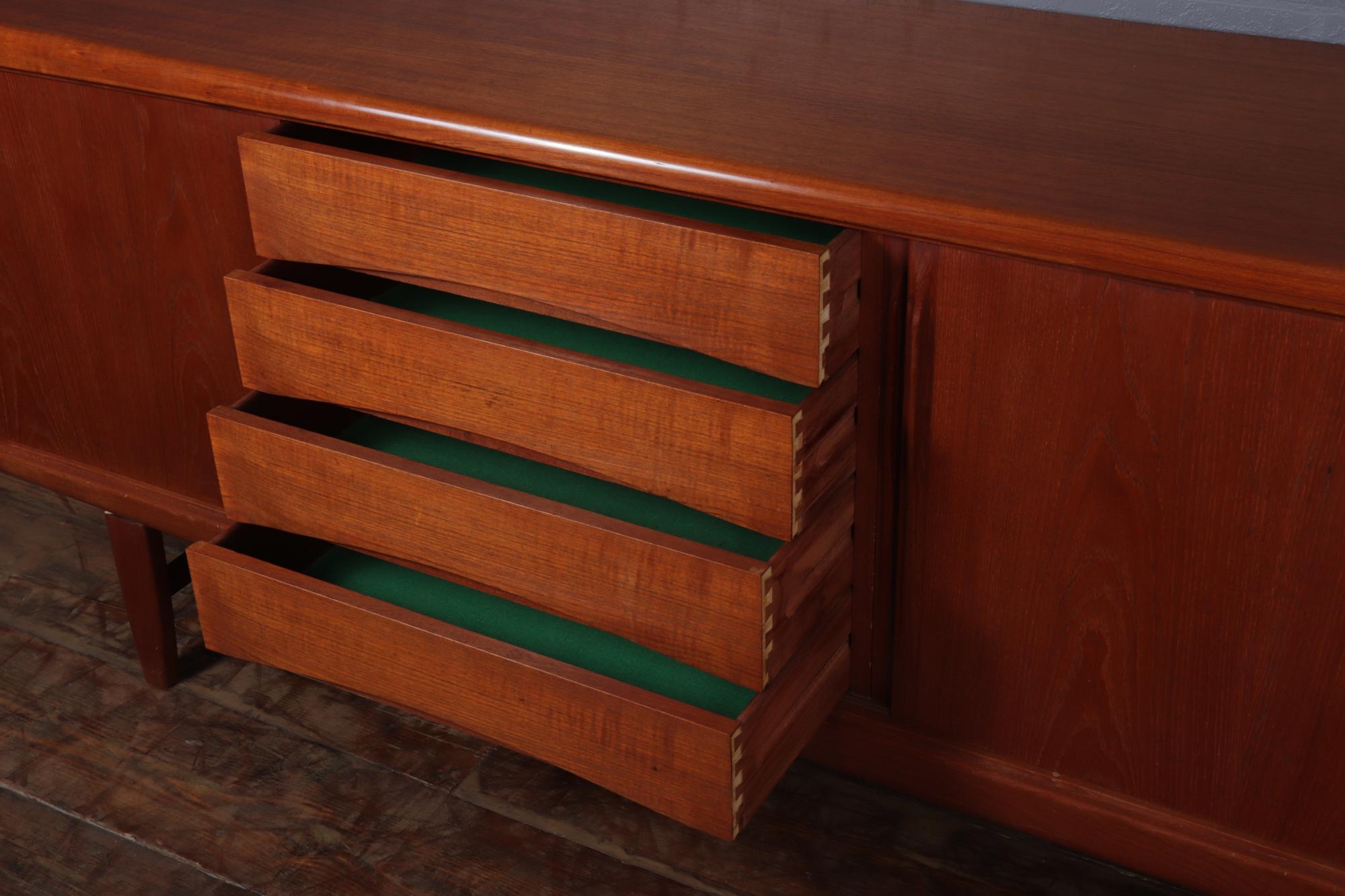 Danish Mid Century Teak Sideboard by H P Hansen 4