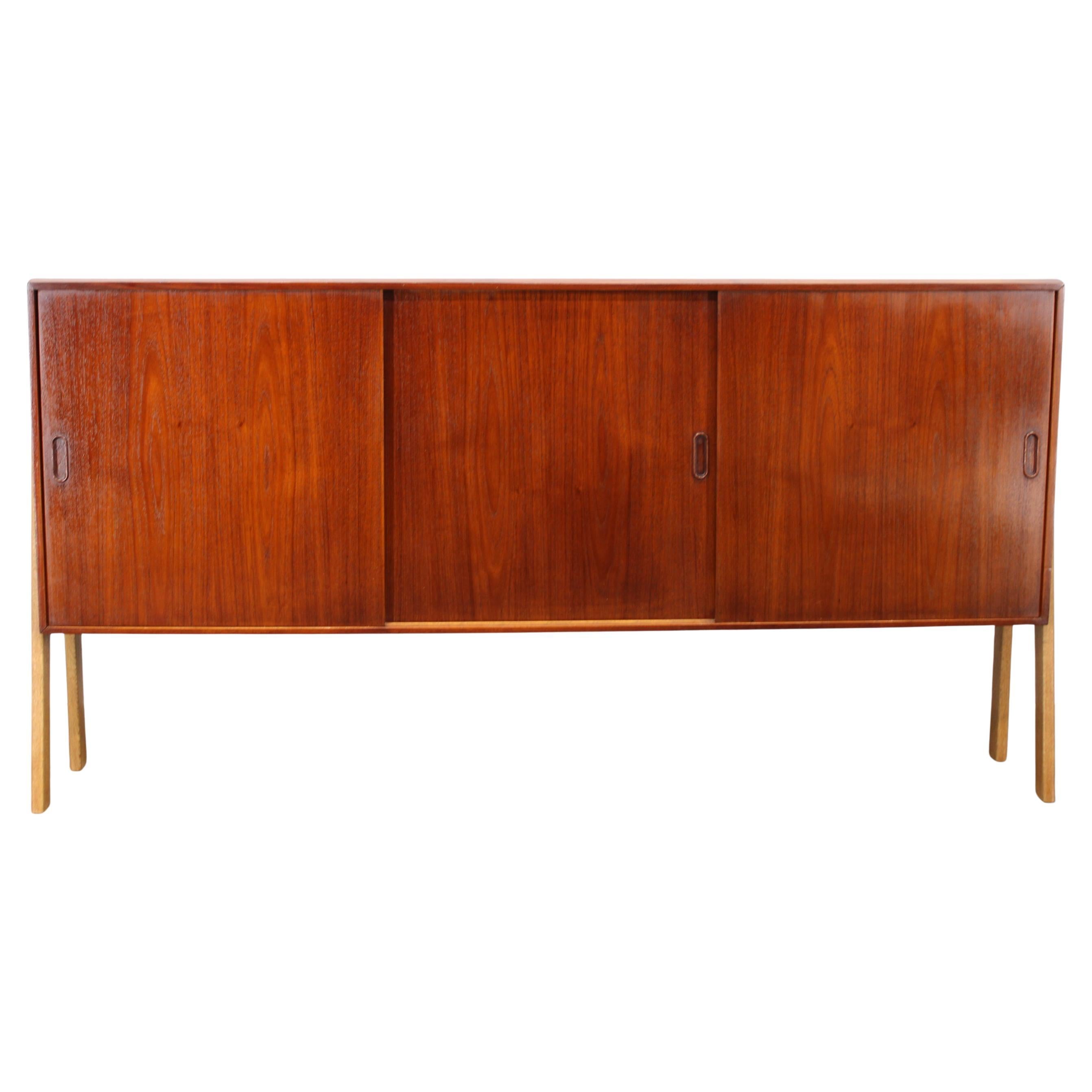 Danish Mid-Century Teak Sideboard with Sliding Doors, 1960s